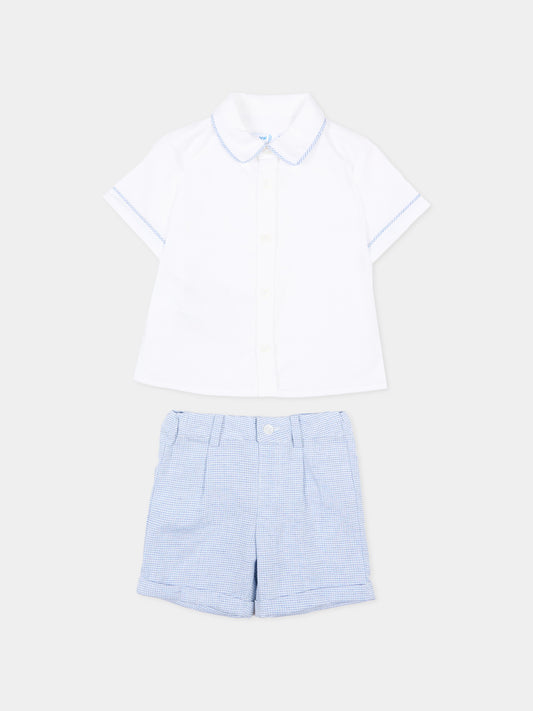 Completo elegante azzurro per neonato,Mayoral,1225 093