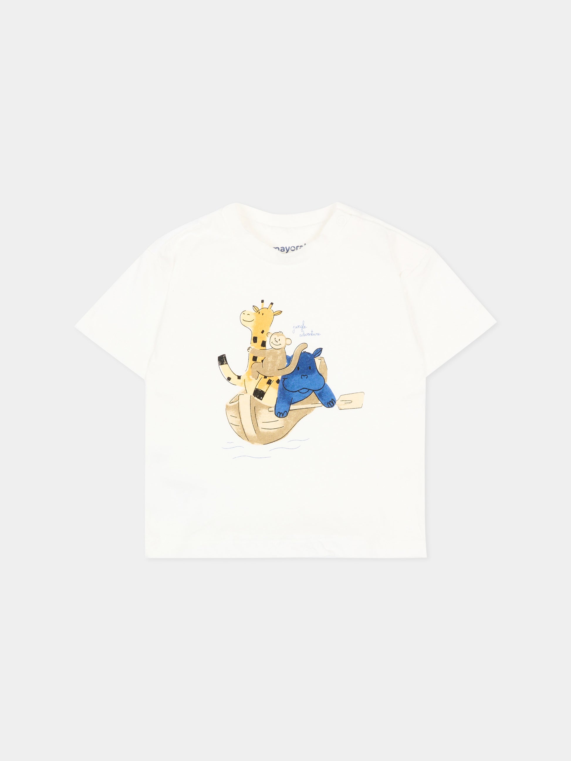 Completo sportivo multicolor per neonato con animaletti,Mayoral,1833 069