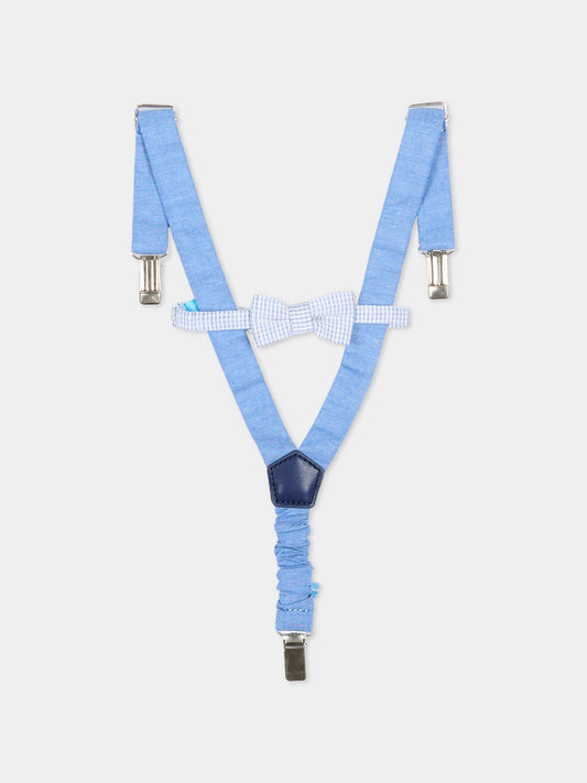 Set accessori azzurro per neonato vichy,Mayoral,10161 077
