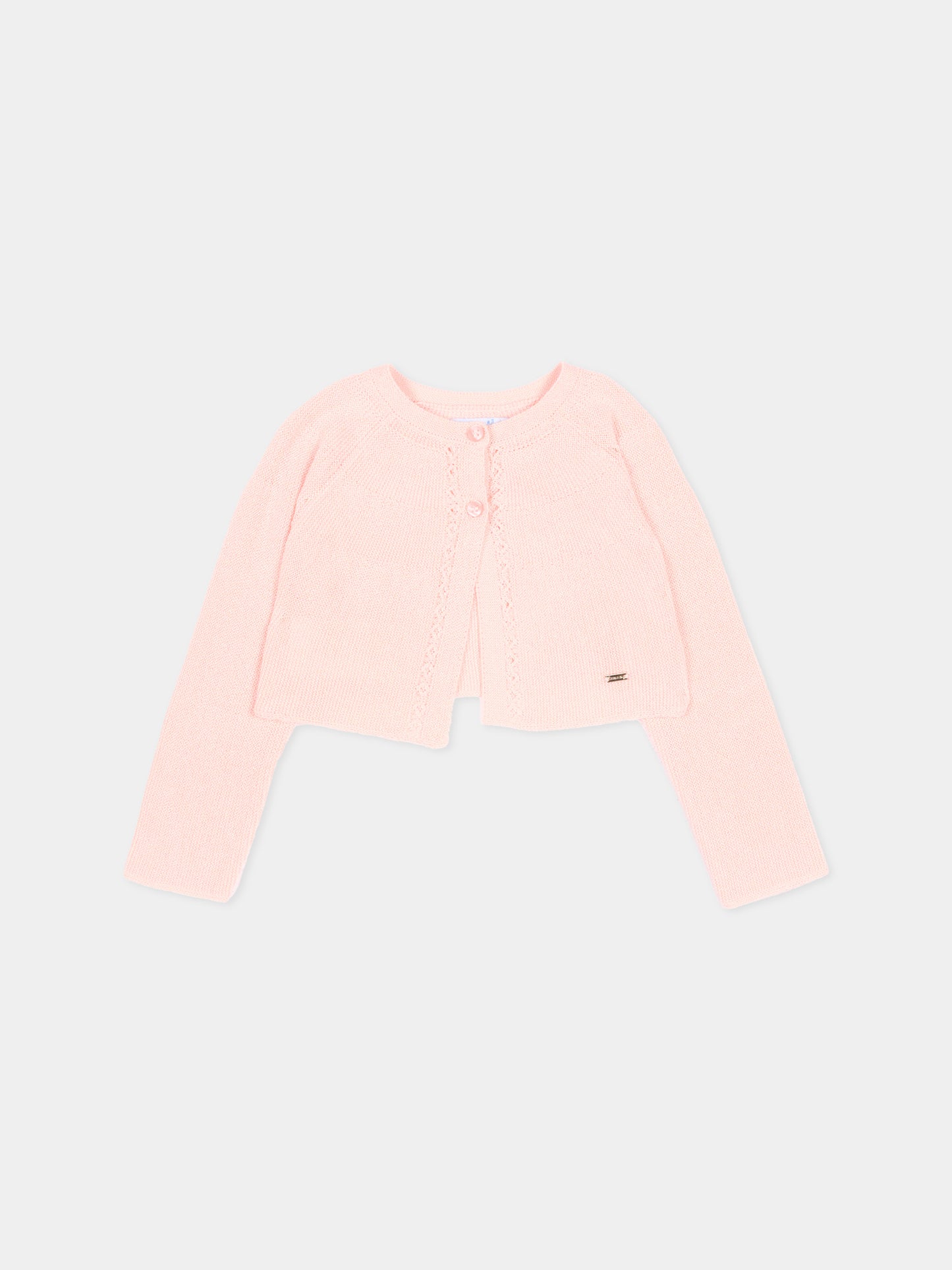 Cardigan rosa per neonata coprispalle,Mayoral,302 74