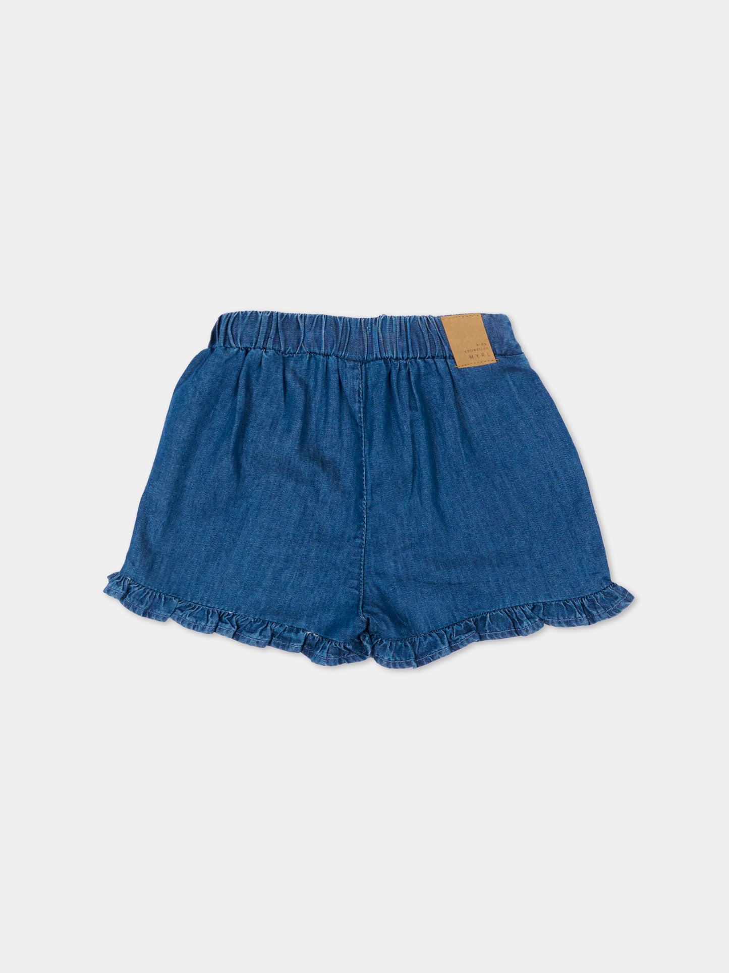 Shorts denim per neonata con ruches,Mayoral,1203 045
