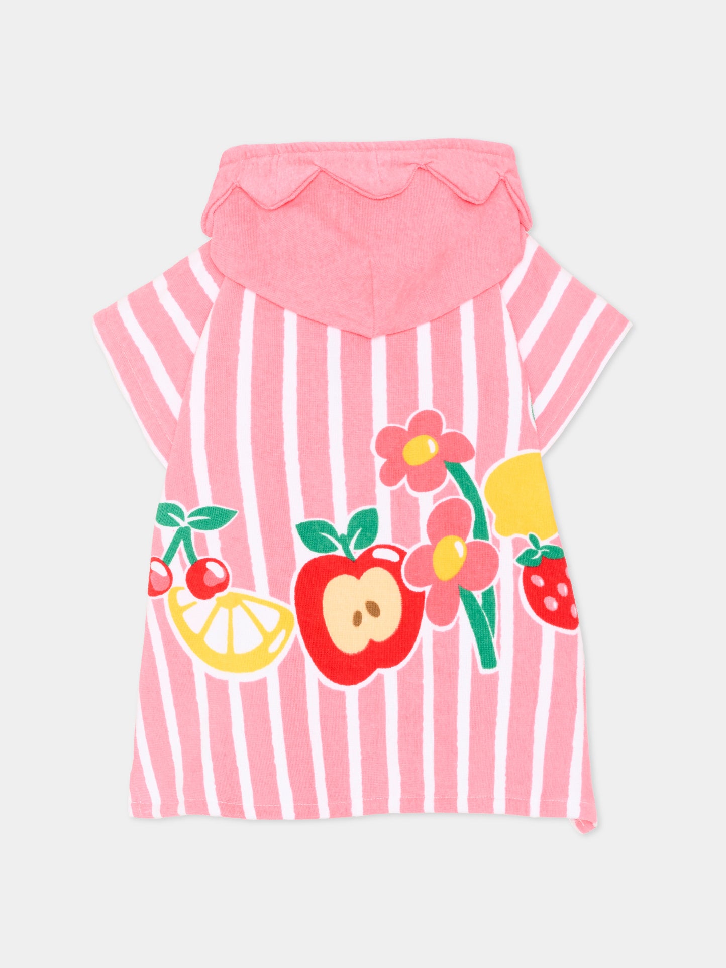 Accappatoio rosa per neonata con frutta,Mayoral,10165 070