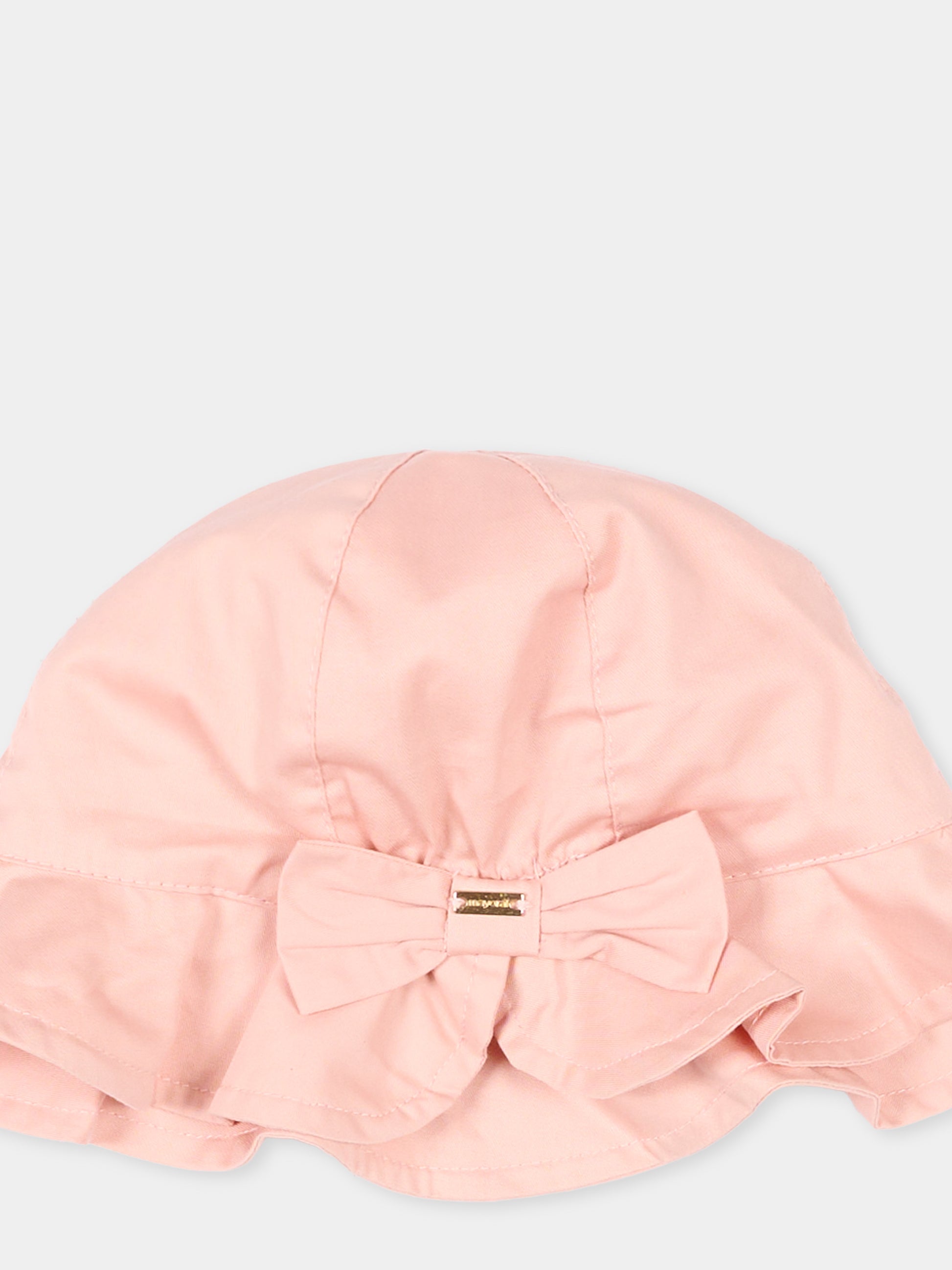 Cloche rosa per neonata con fiocco,Mayoral,10145 054
