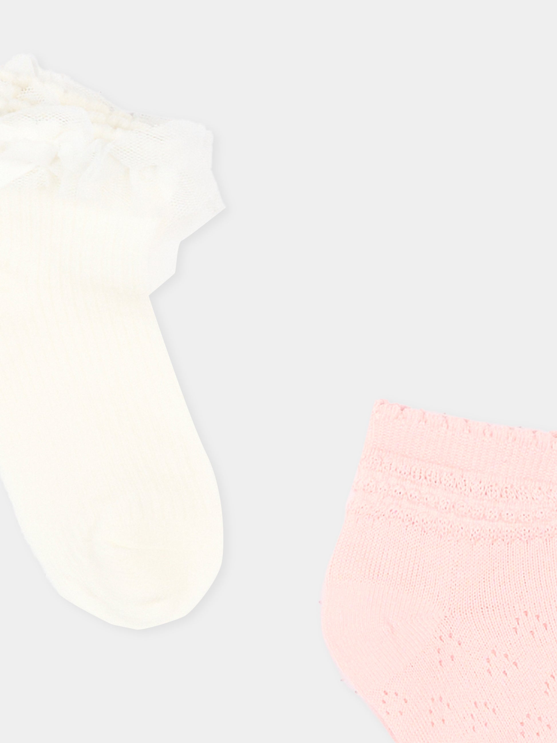 Calzino rosa per neonata traforato,Mayoral,10140 038