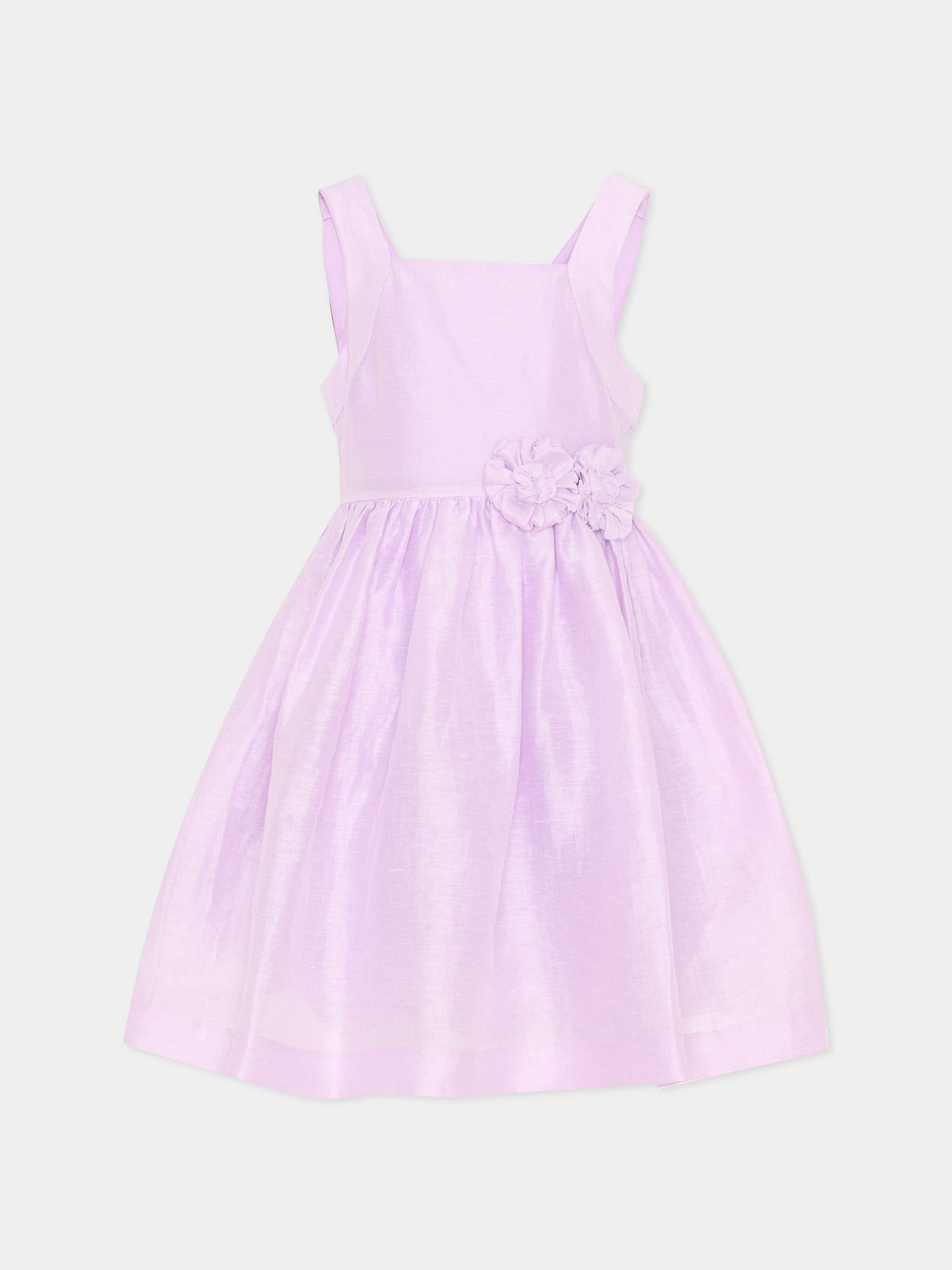 Abito lilla per bambina con fiori,Mayoral,3916 075