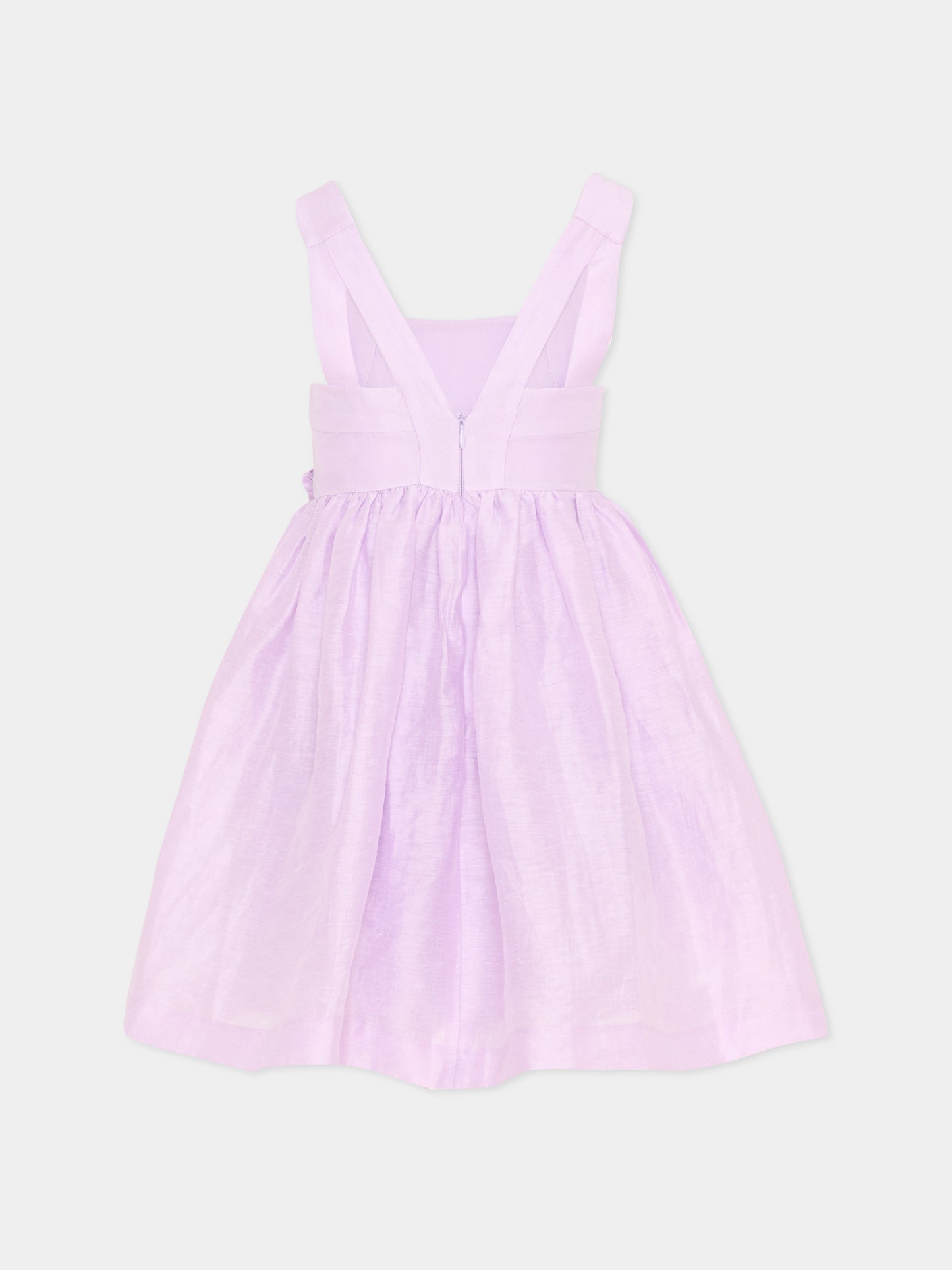 Abito lilla per bambina con fiori,Mayoral,3916 075