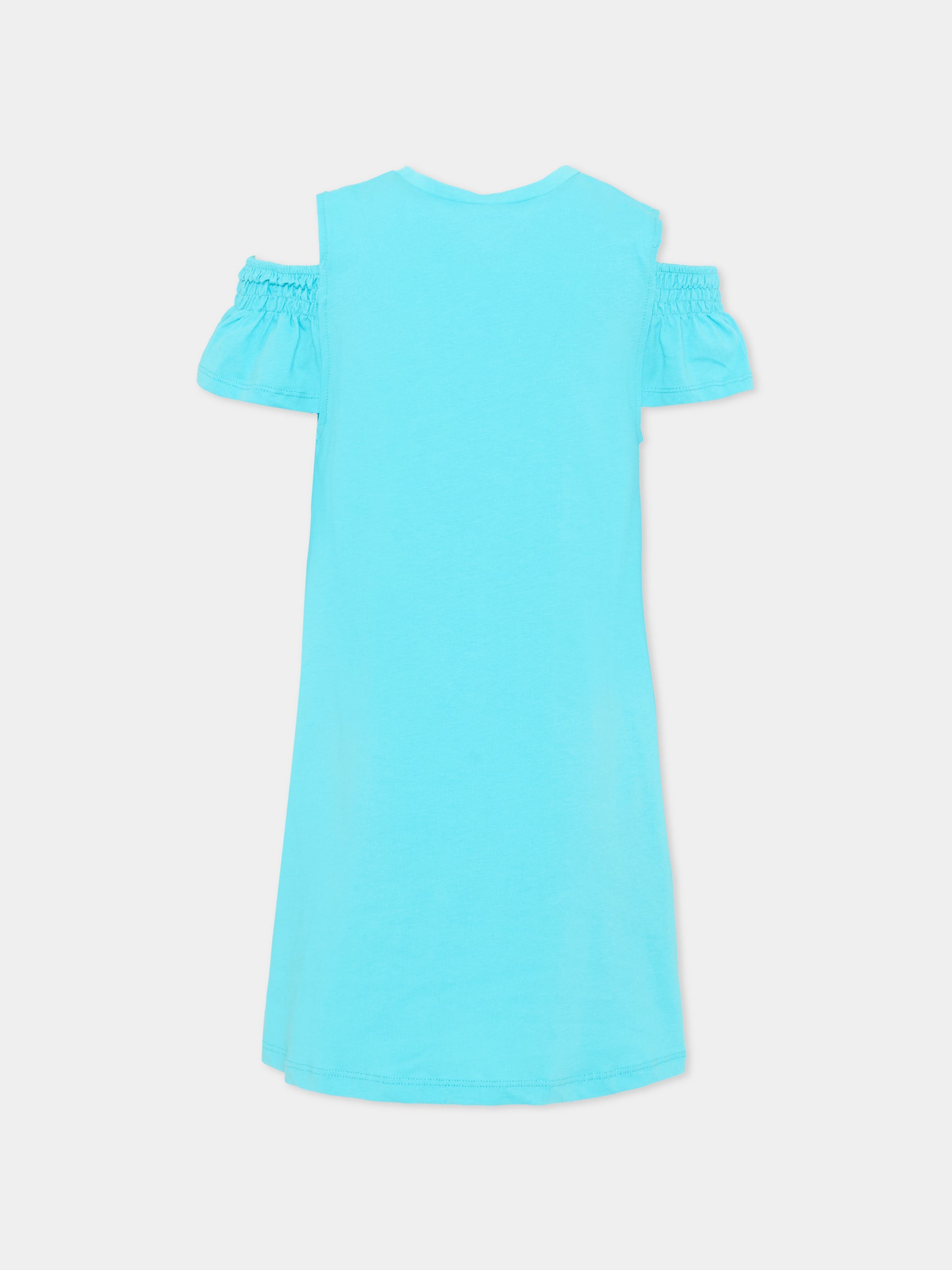 Copricostume azzurro per bambina con borsetta,Mayoral,3941 011