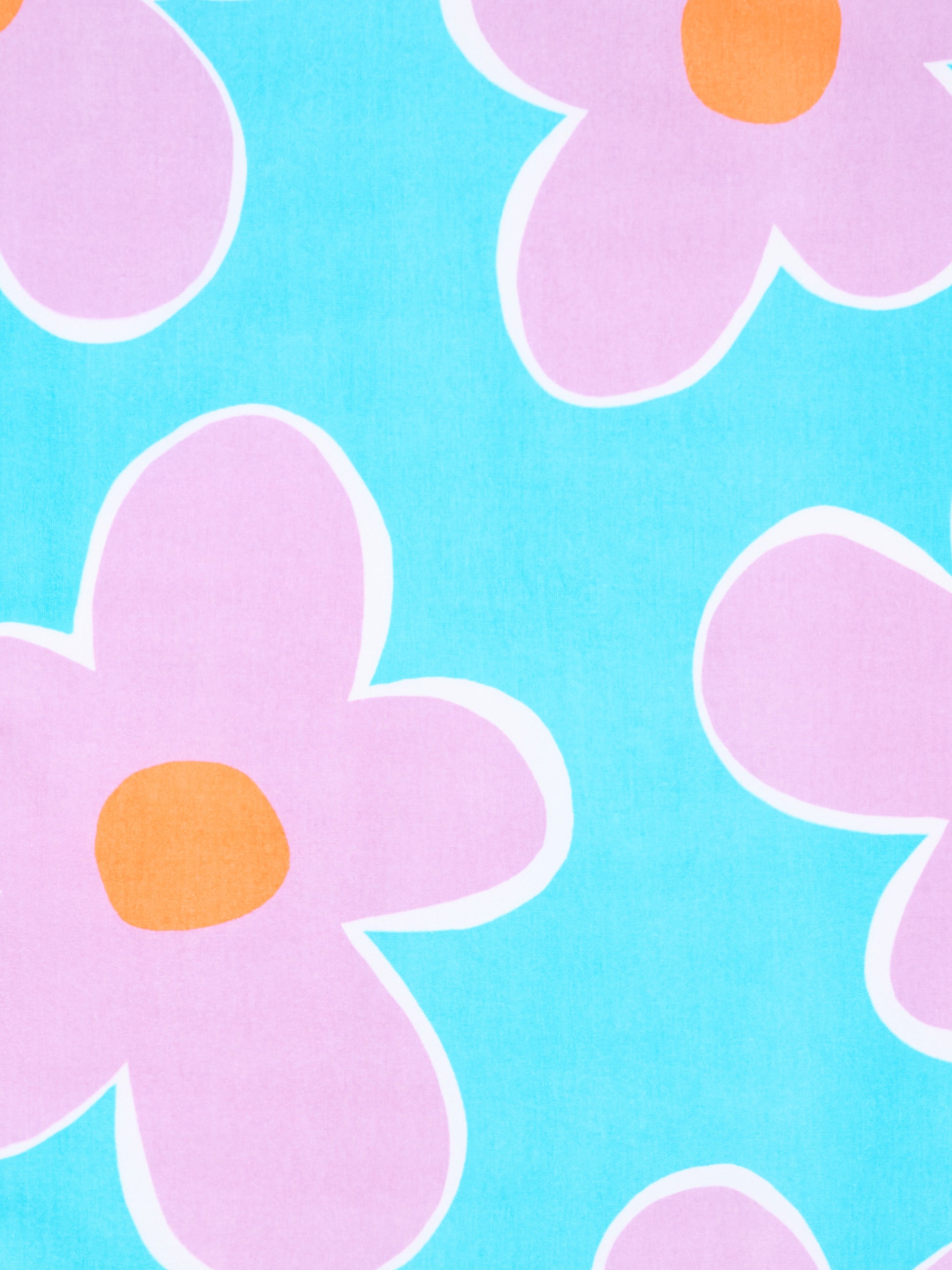 Telo mare lilla per bambina con fiori,Mayoral,10225 054