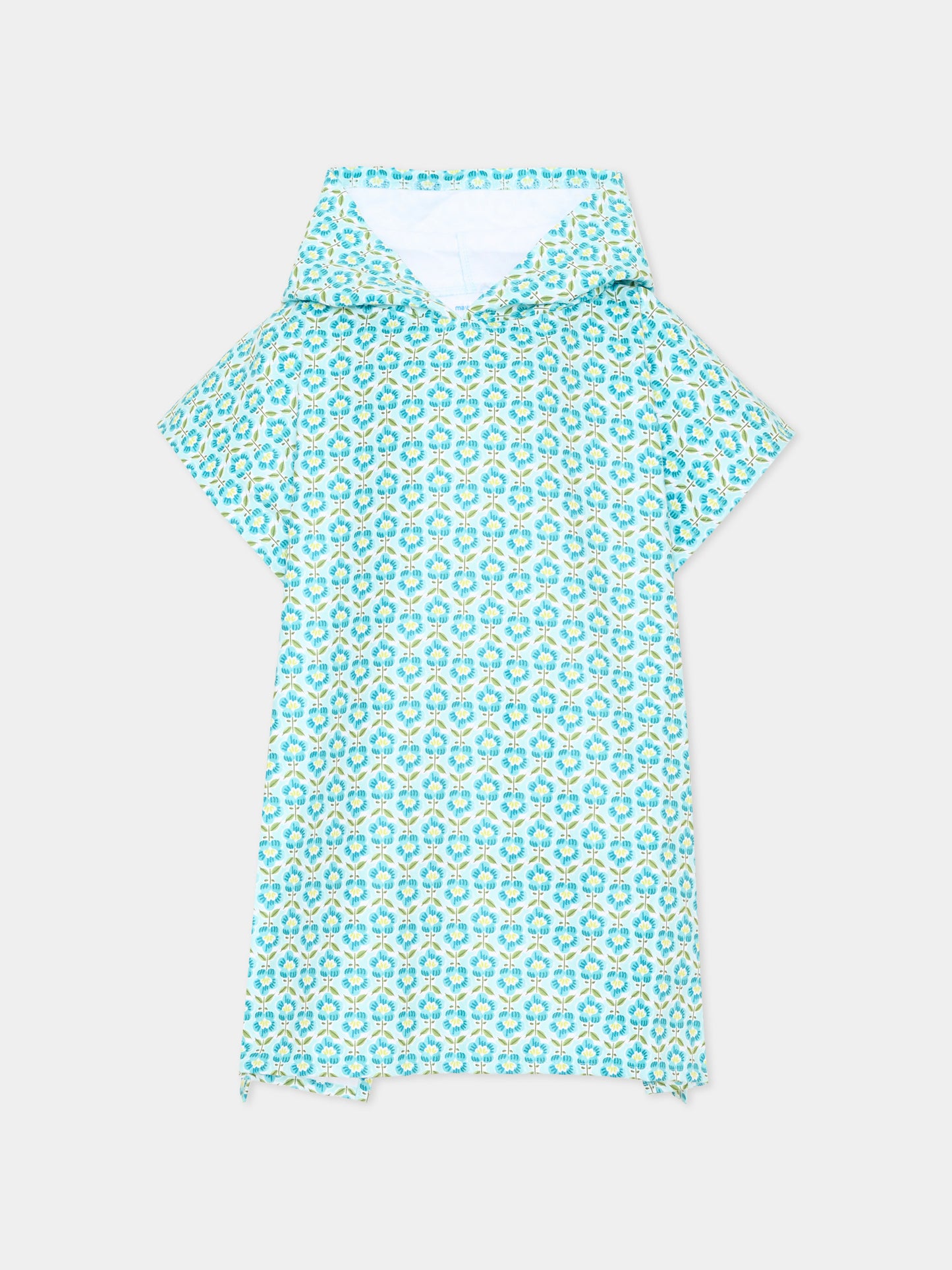 Accappatoio azzurro per bambina fantasia,Mayoral,10224 086