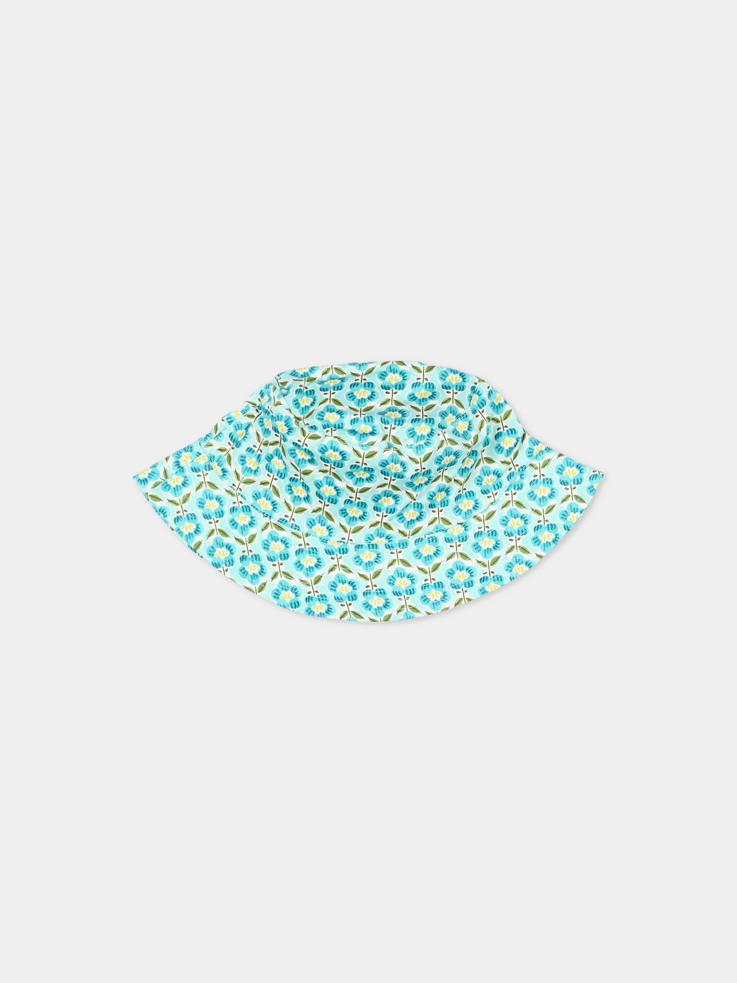 Cloche verde acqua per bambina floreale,Mayoral,10190 086