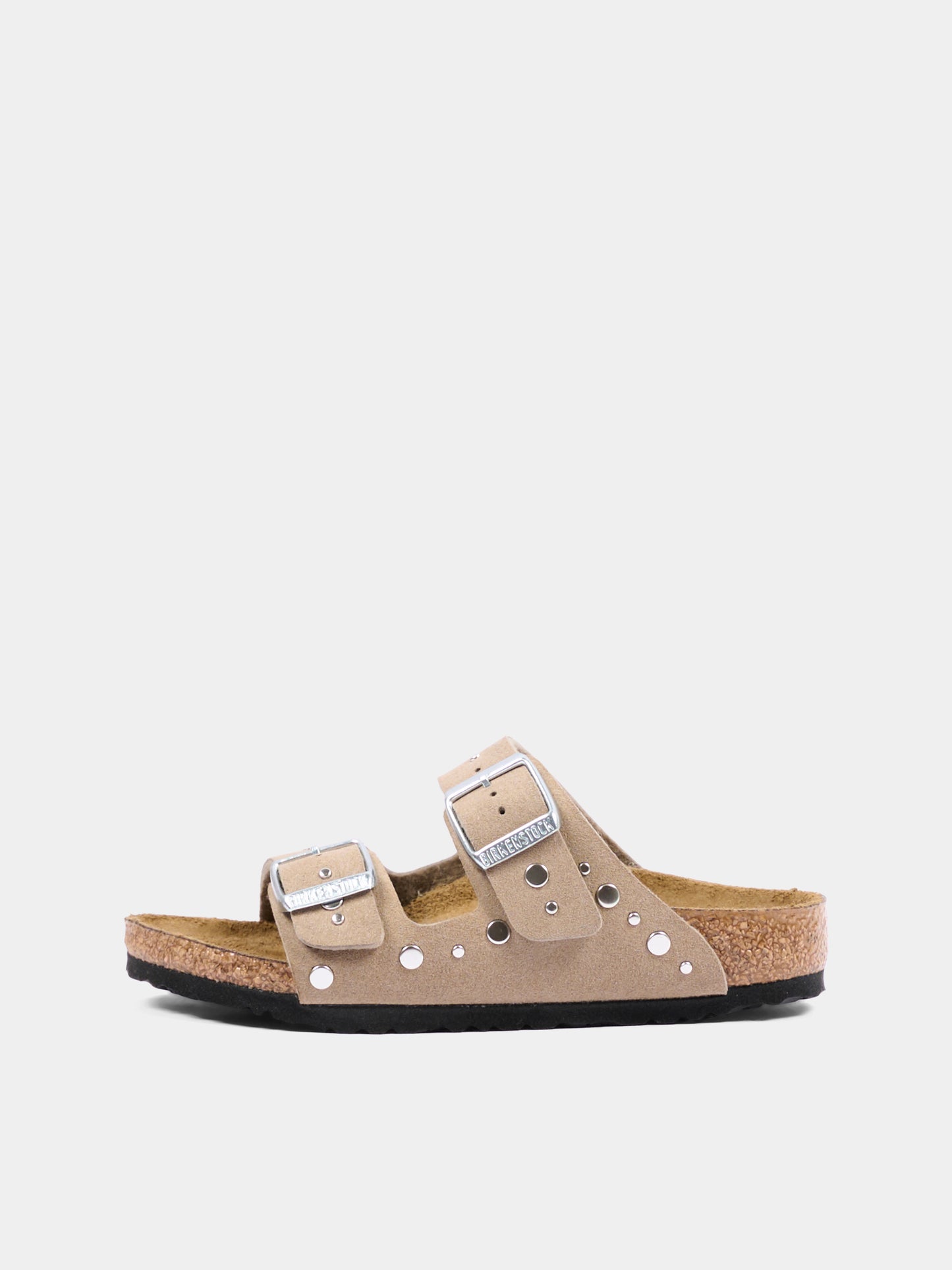 Sandalo beige Arizona Rivet per bambina,Birkenstock,1031708 ARIZONA
