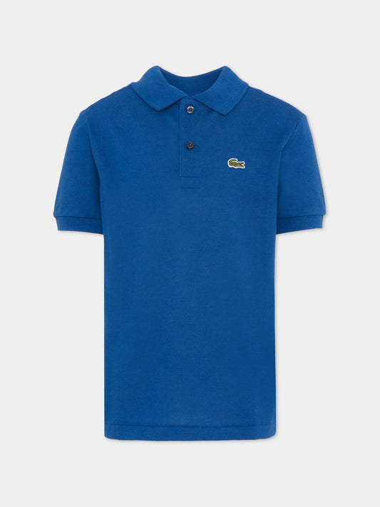Polo blu per bambino con logo,Lacoste,7354 UFT