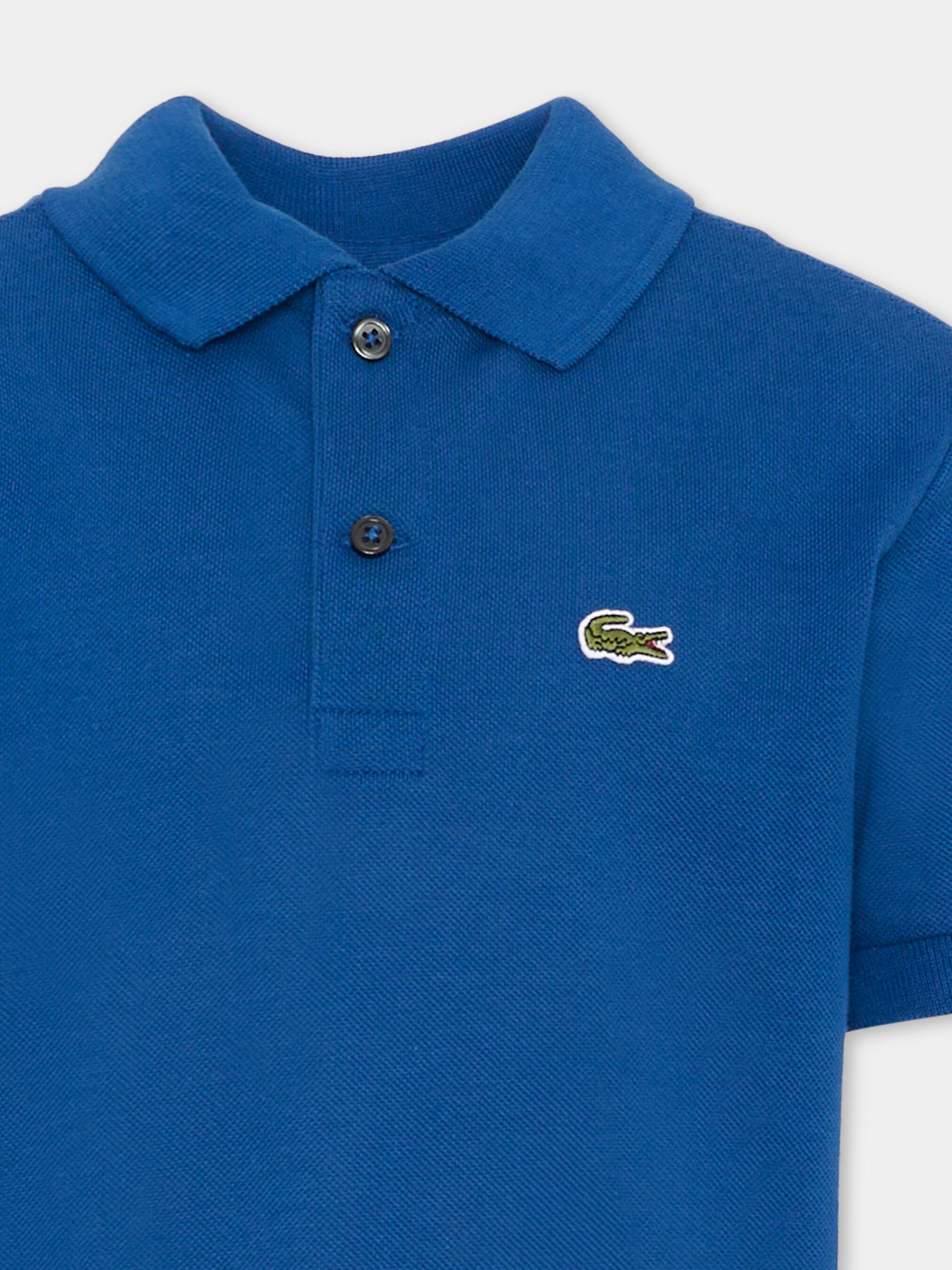 Polo blu per bambino con logo,Lacoste,7354 UFT