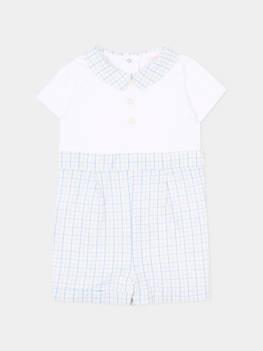 Pagliaccetto celeste per neonato vichy,Patachou,PAP MC4233088 B0070