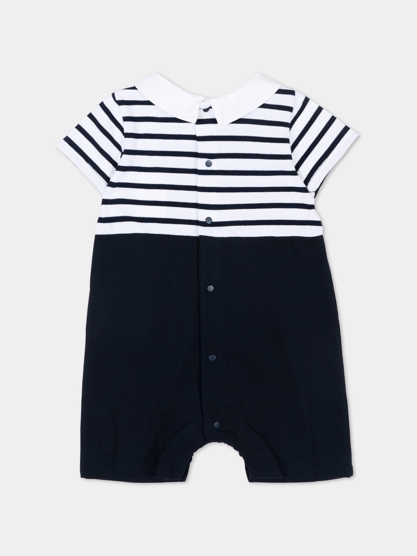 Tutina blu a righe per neonato,Patachou,PAP MC4233148 360