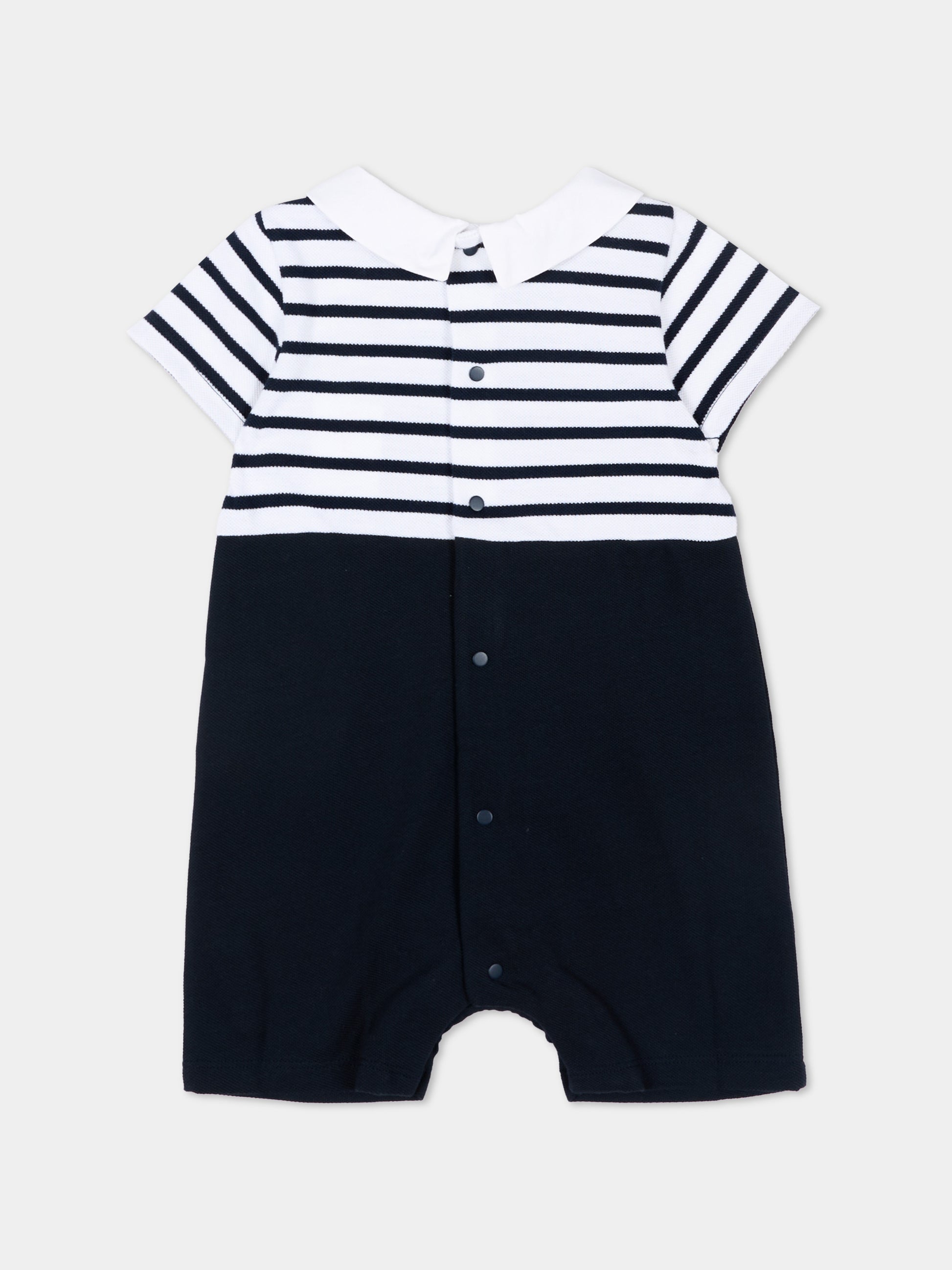 Tutina blu a righe per neonato,Patachou,PAP MC4233148 360