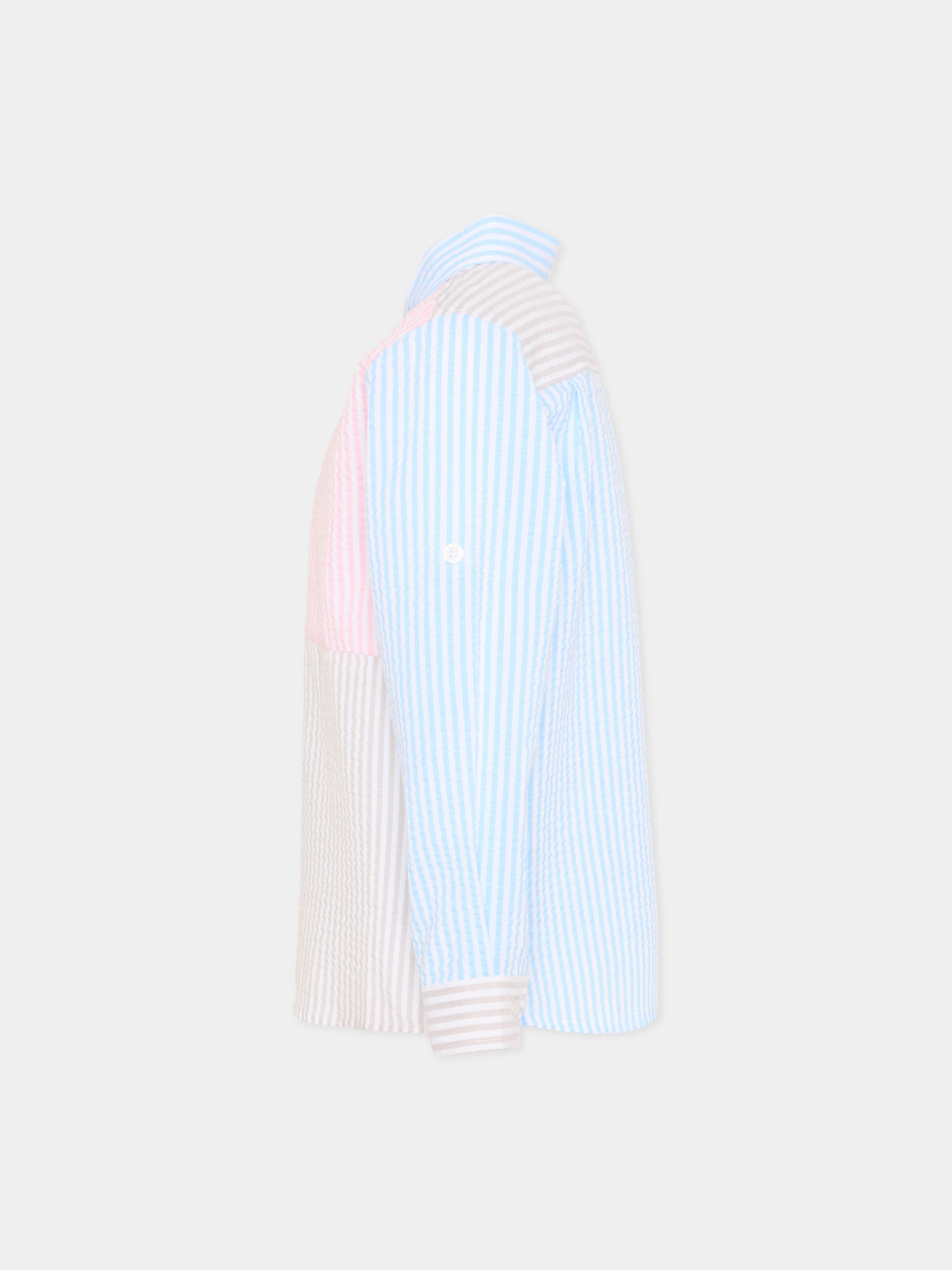 Camicia multicolor per bambino a righe,Patachou,PAP CM4233609 026