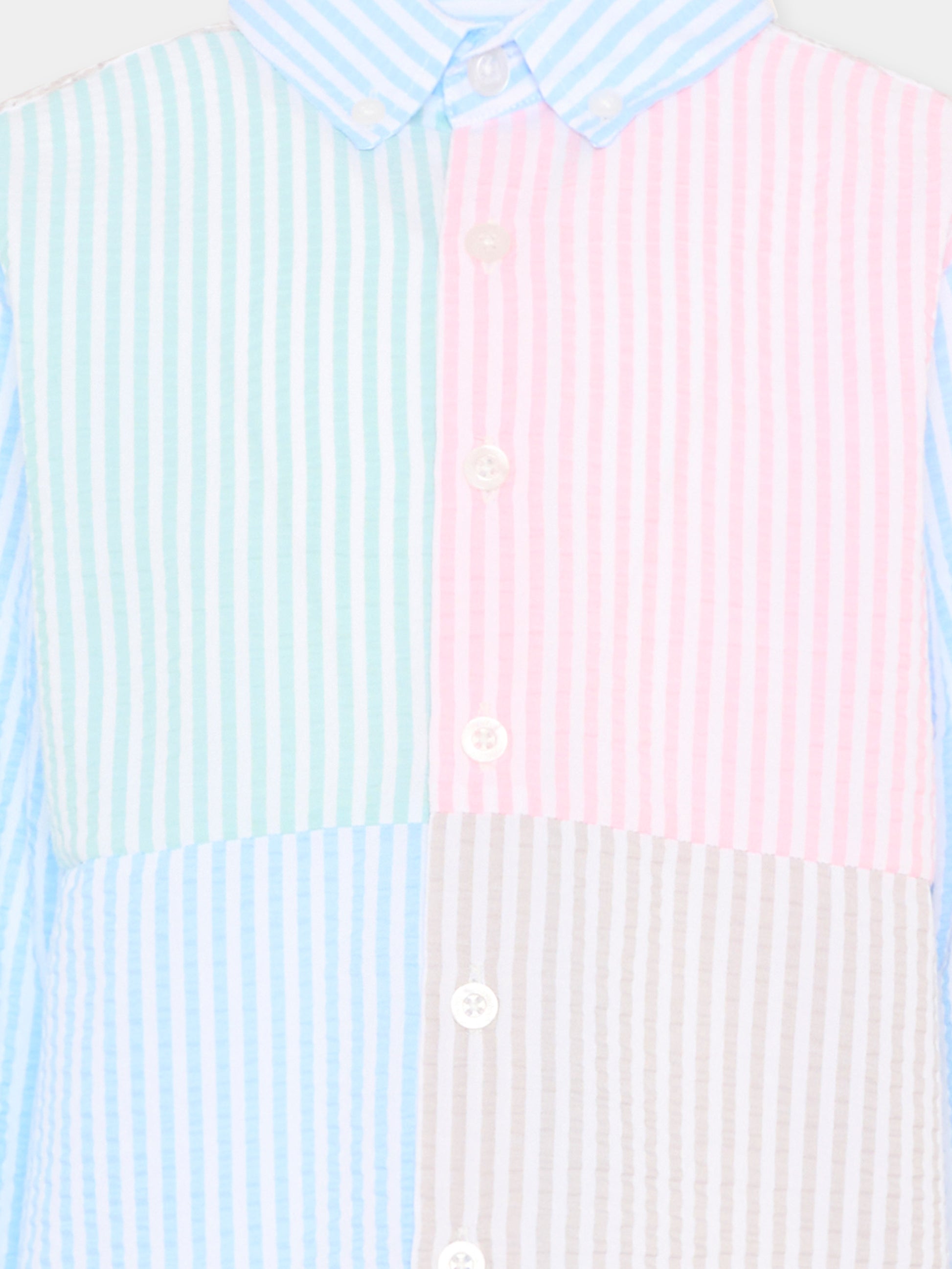 Camicia multicolor per bambino a righe,Patachou,PAP CM4233609 026