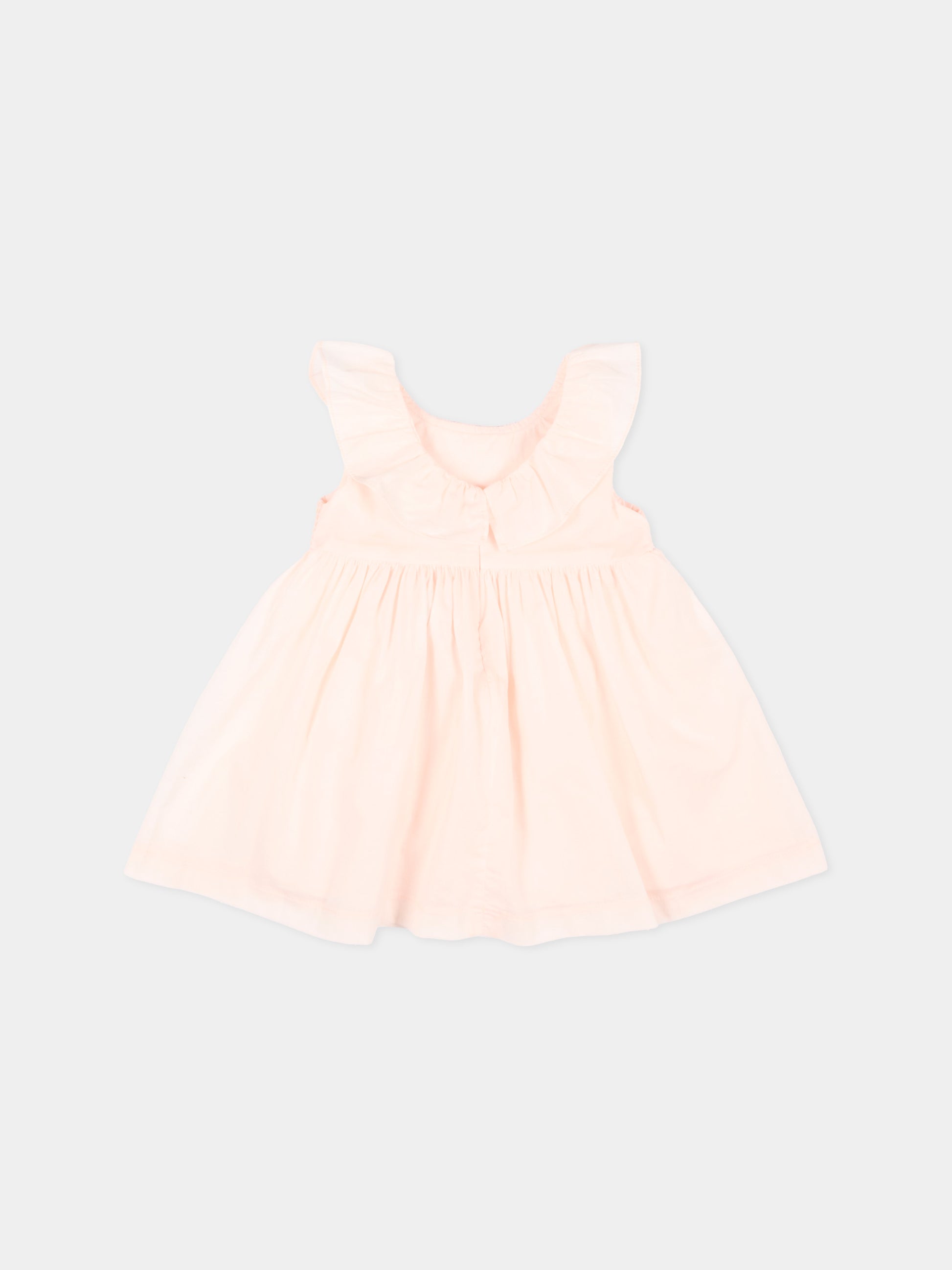 Abito rosa per bambina con fiori ricamati,Patachou,PAP VT4233221 848