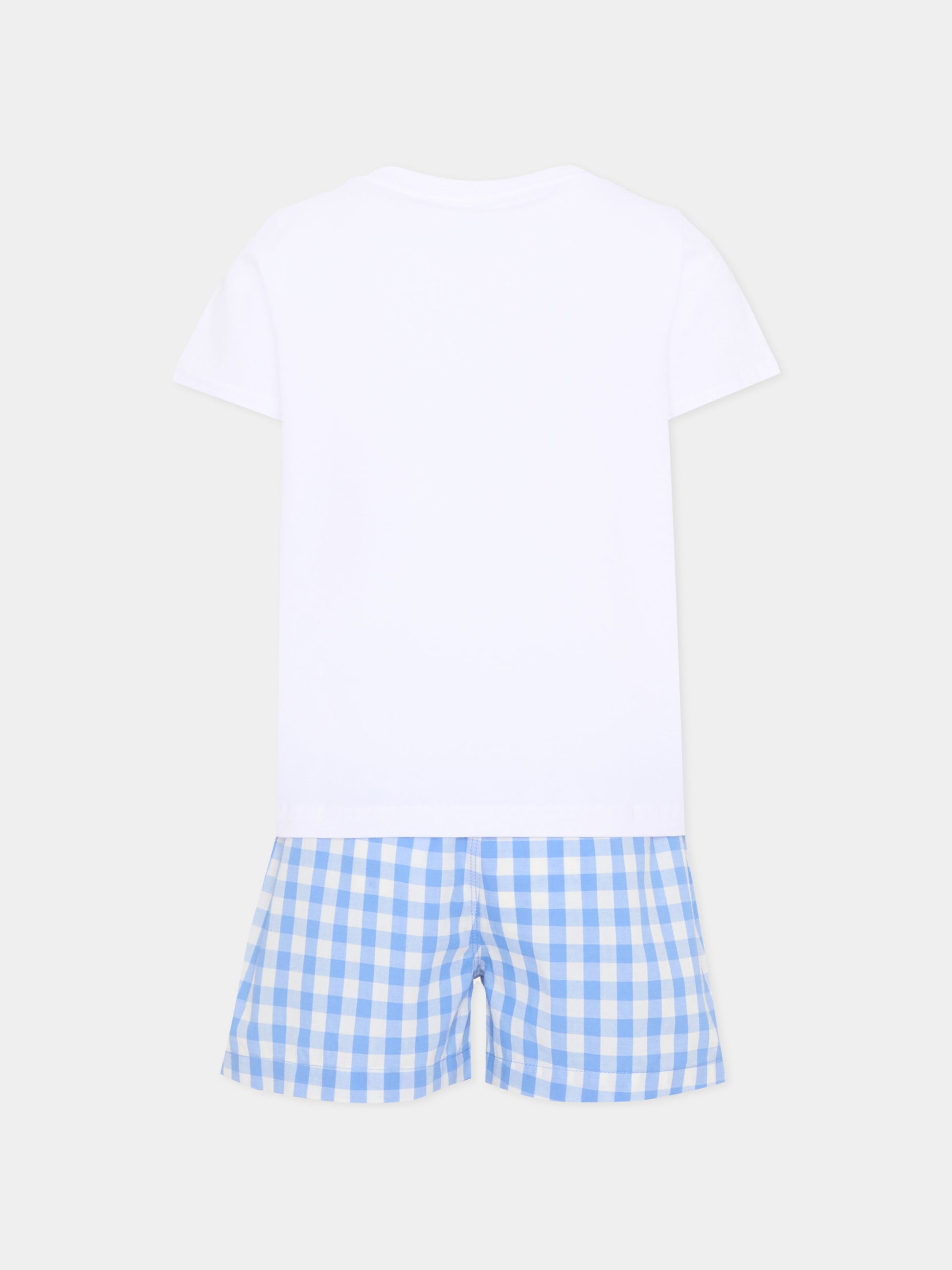 Pigiama bianco Polo Bear per bambino,Ralph Lauren Kids,3P0271 BCS