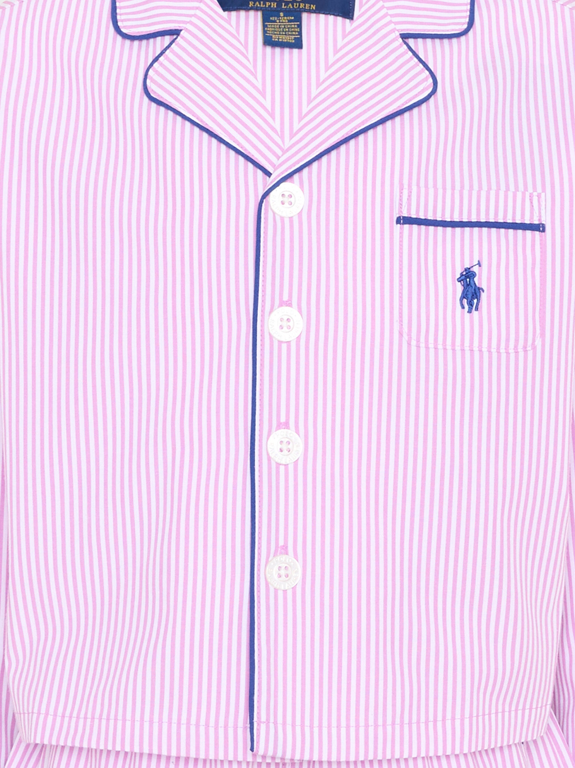 Pigiama viola a righe per bambina,Ralph Lauren Kids,3P0285 PFD