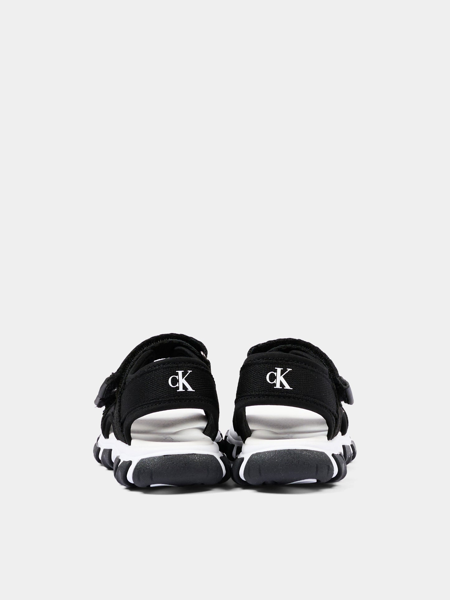 Sandali nero per bambini con logo,Calvin Klein Kids,V1B2 83321 1564999