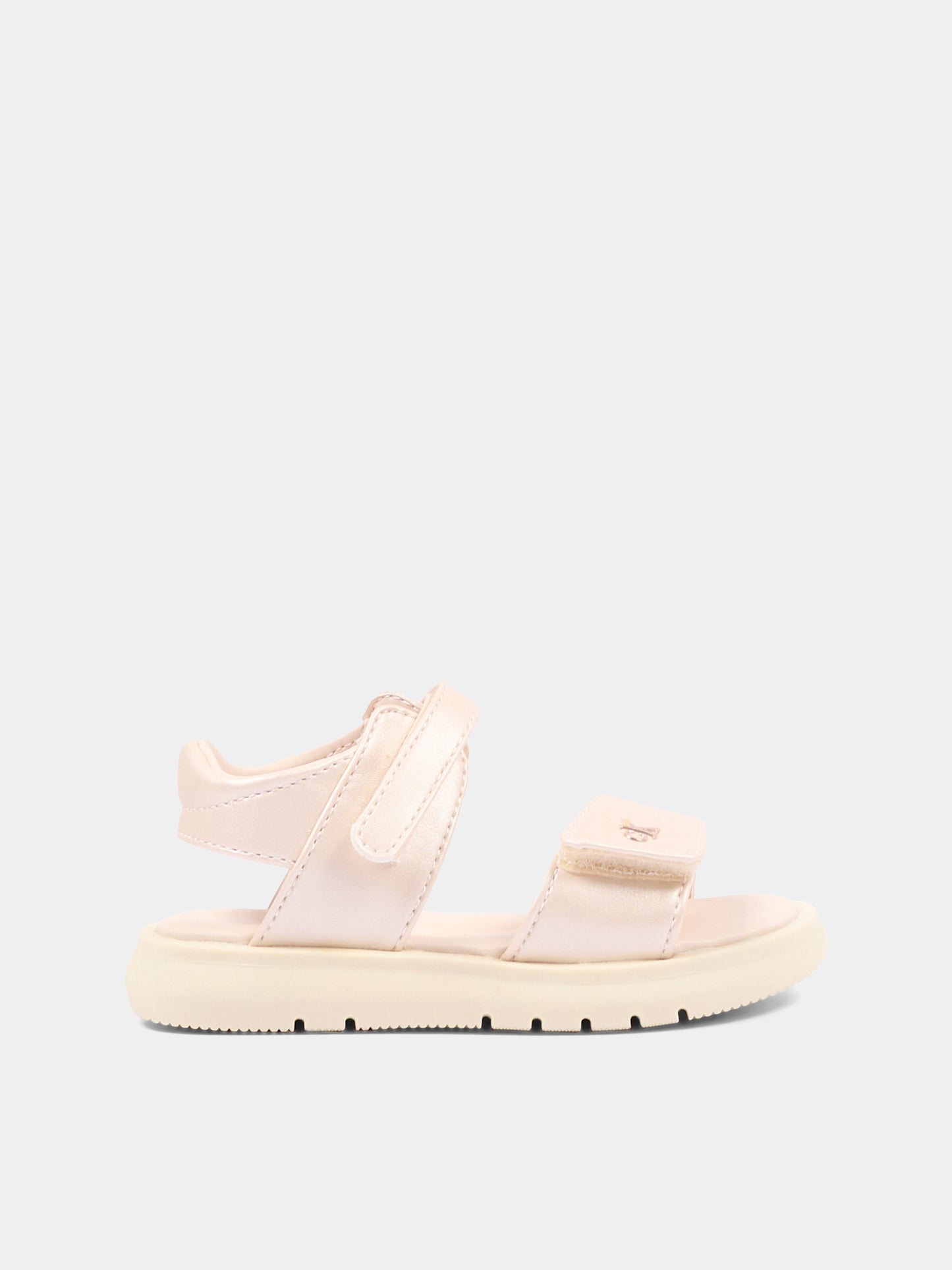 Sandali rosa per bambina con logo,Calvin Klein Kids,V1A2 83241 1372302