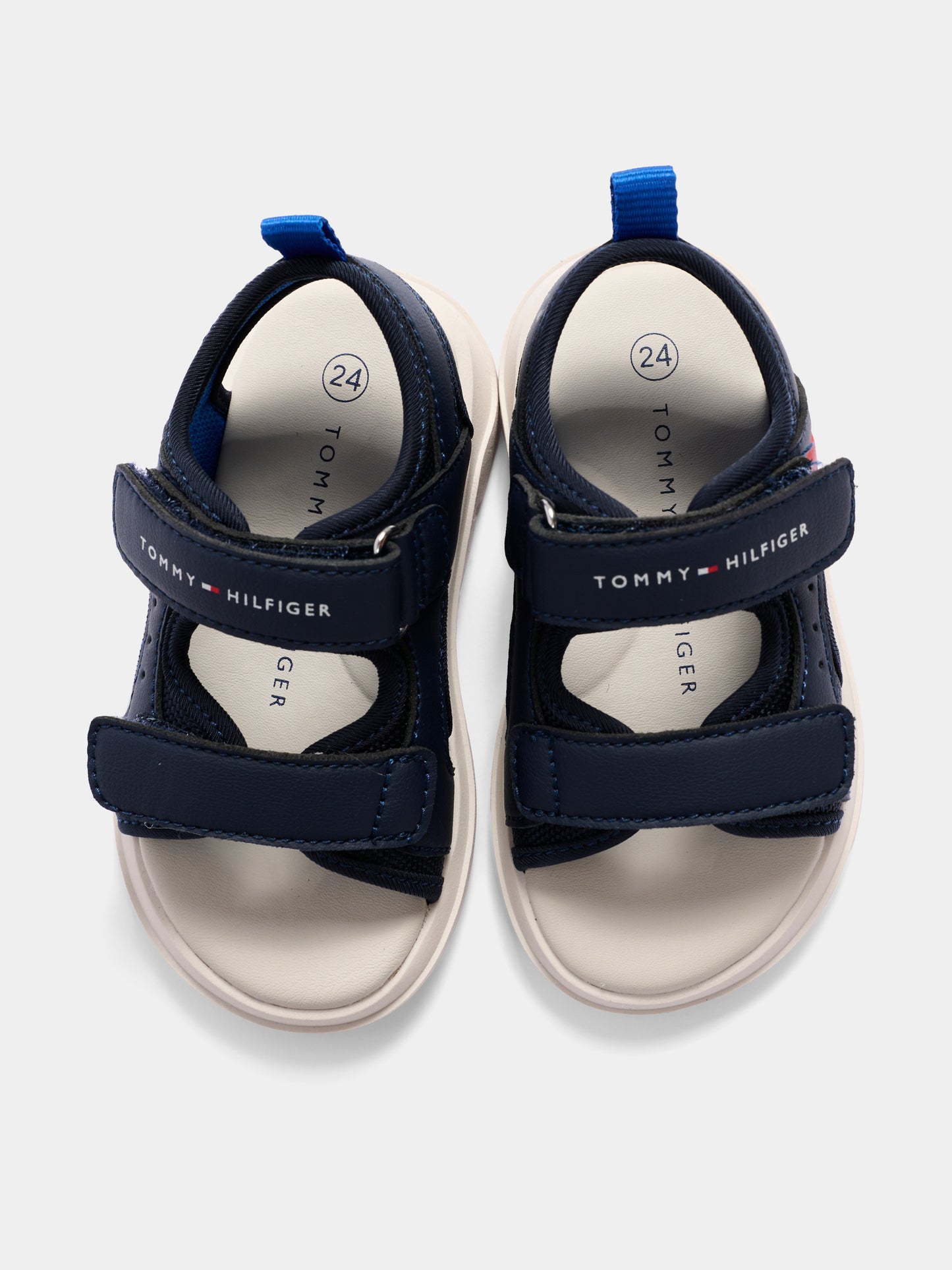 Sandali blu per bambino con logo,Tommy Hilfiger Junior,T1B2 34386 1591800