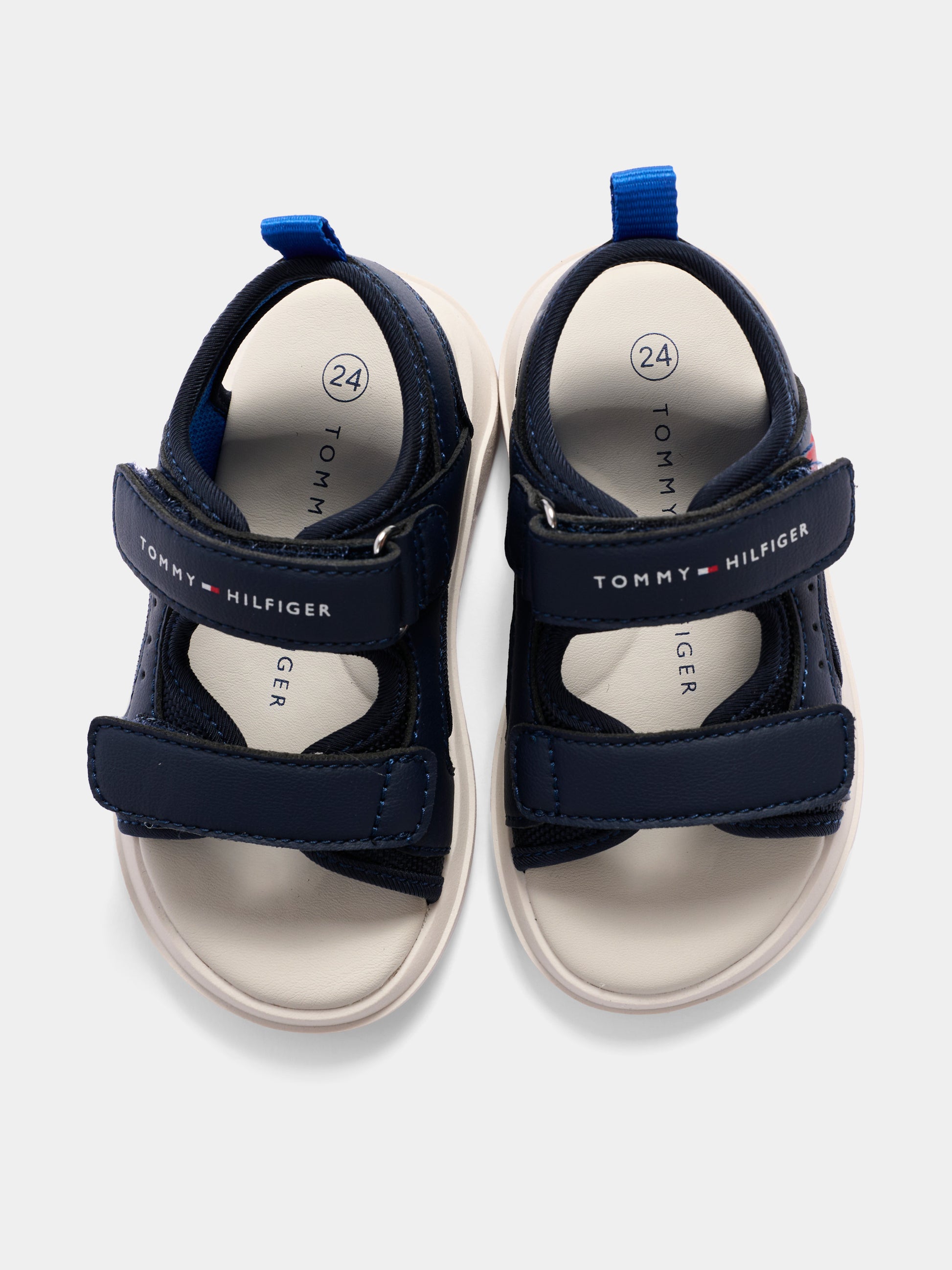 Sandali blu per bambino con logo,Tommy Hilfiger Junior,T1B2 34386 1591800