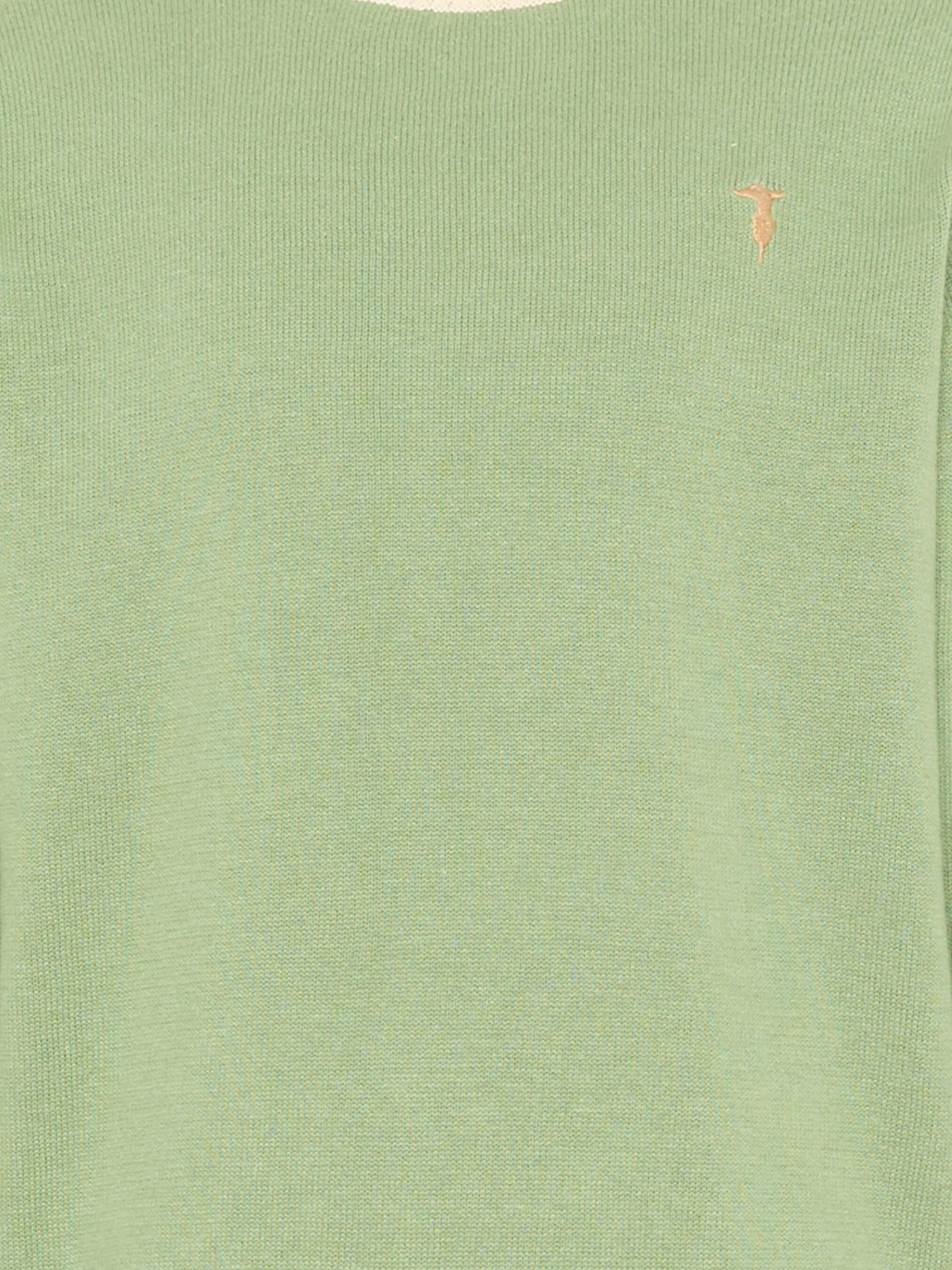 Maglione verde per bambino con levriero,Trussardi Junior,TIP26055MA GREEN BASIL
