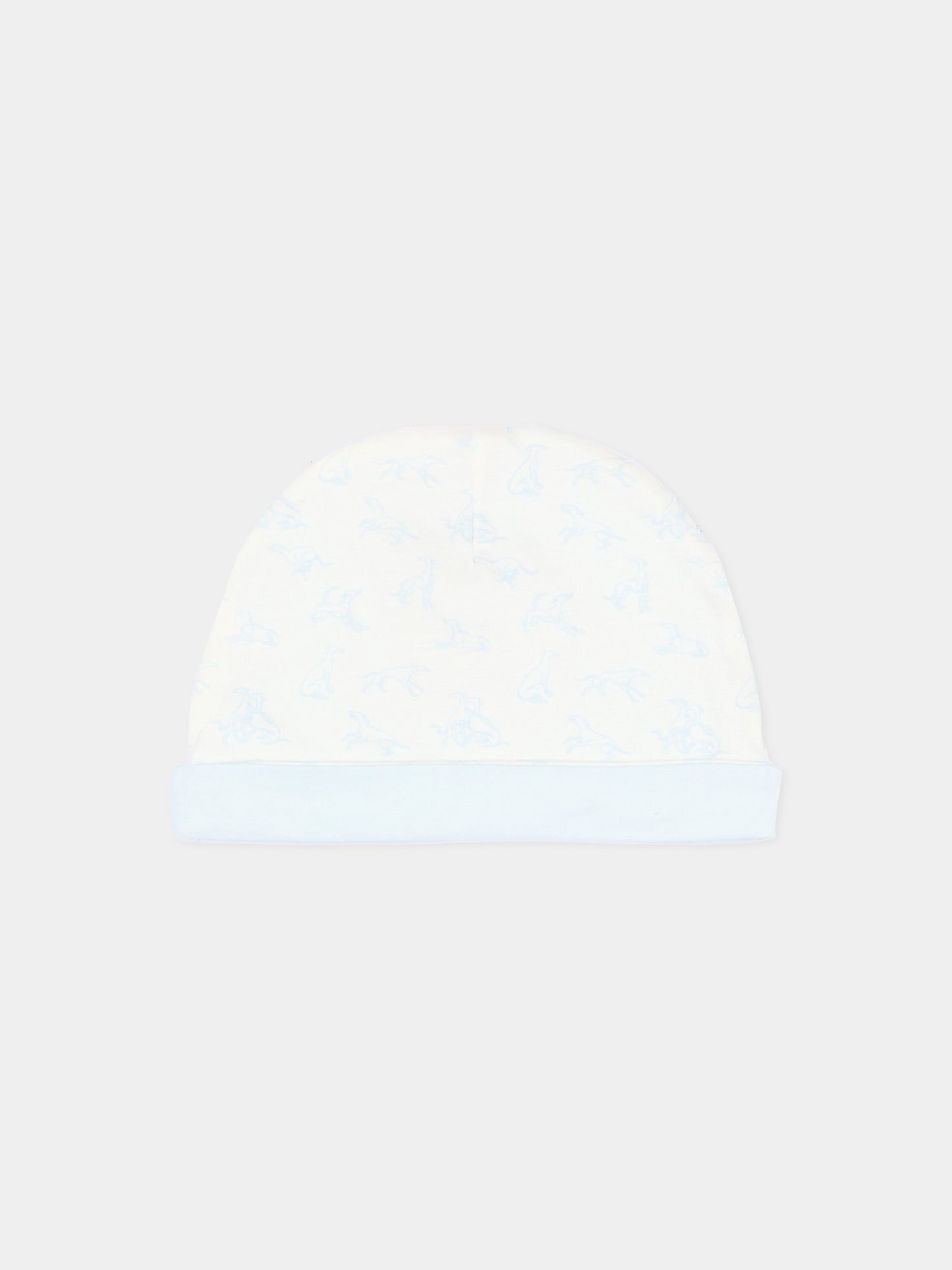 Set tutina avorio per neonato con levrieri,Trussardi Junior,TLP26003TU WHITE