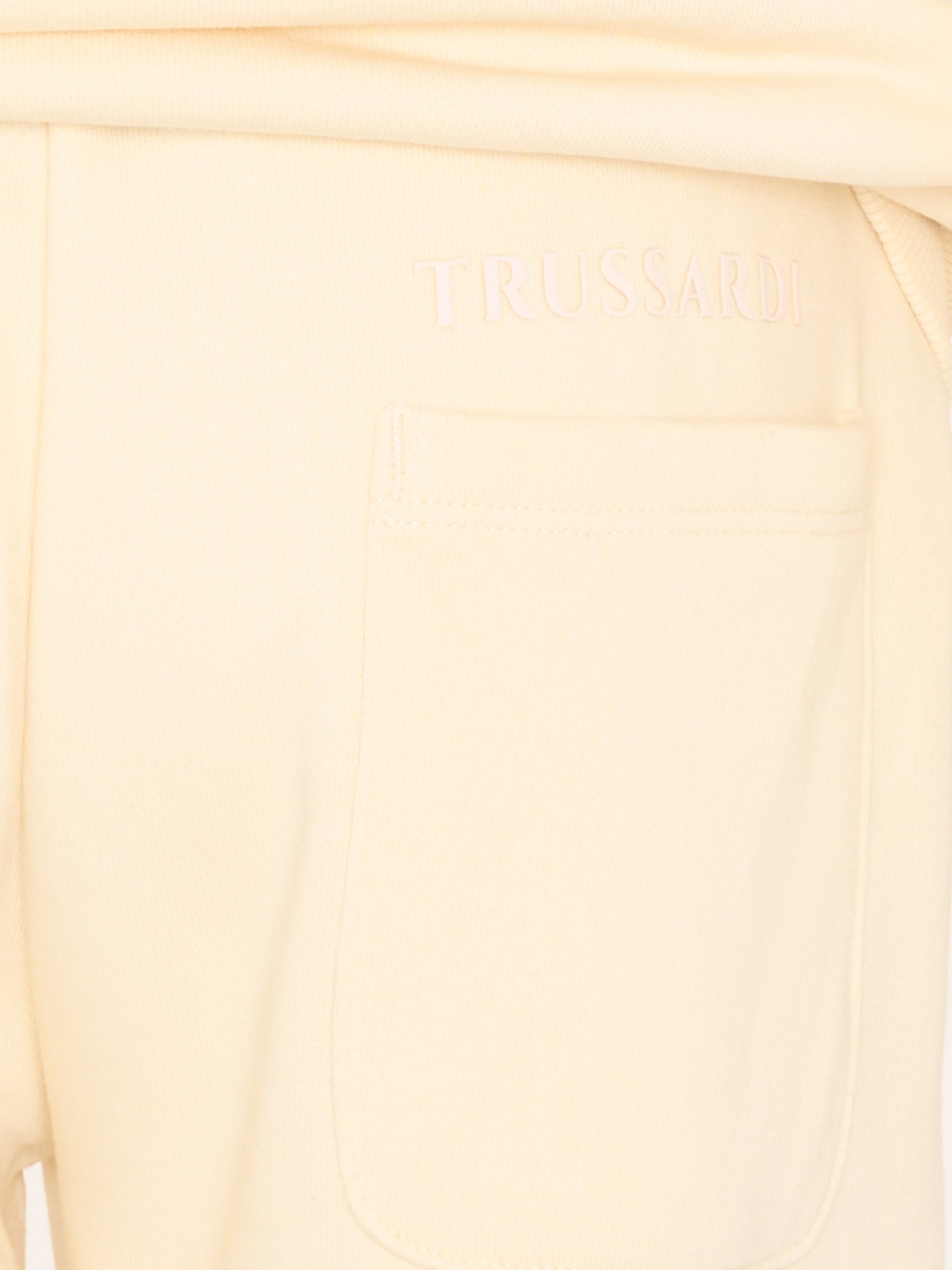 Completo sportivo beige per bambino con logo,Trussardi Junior,TBP26009CF BEIGE NEW ECRU