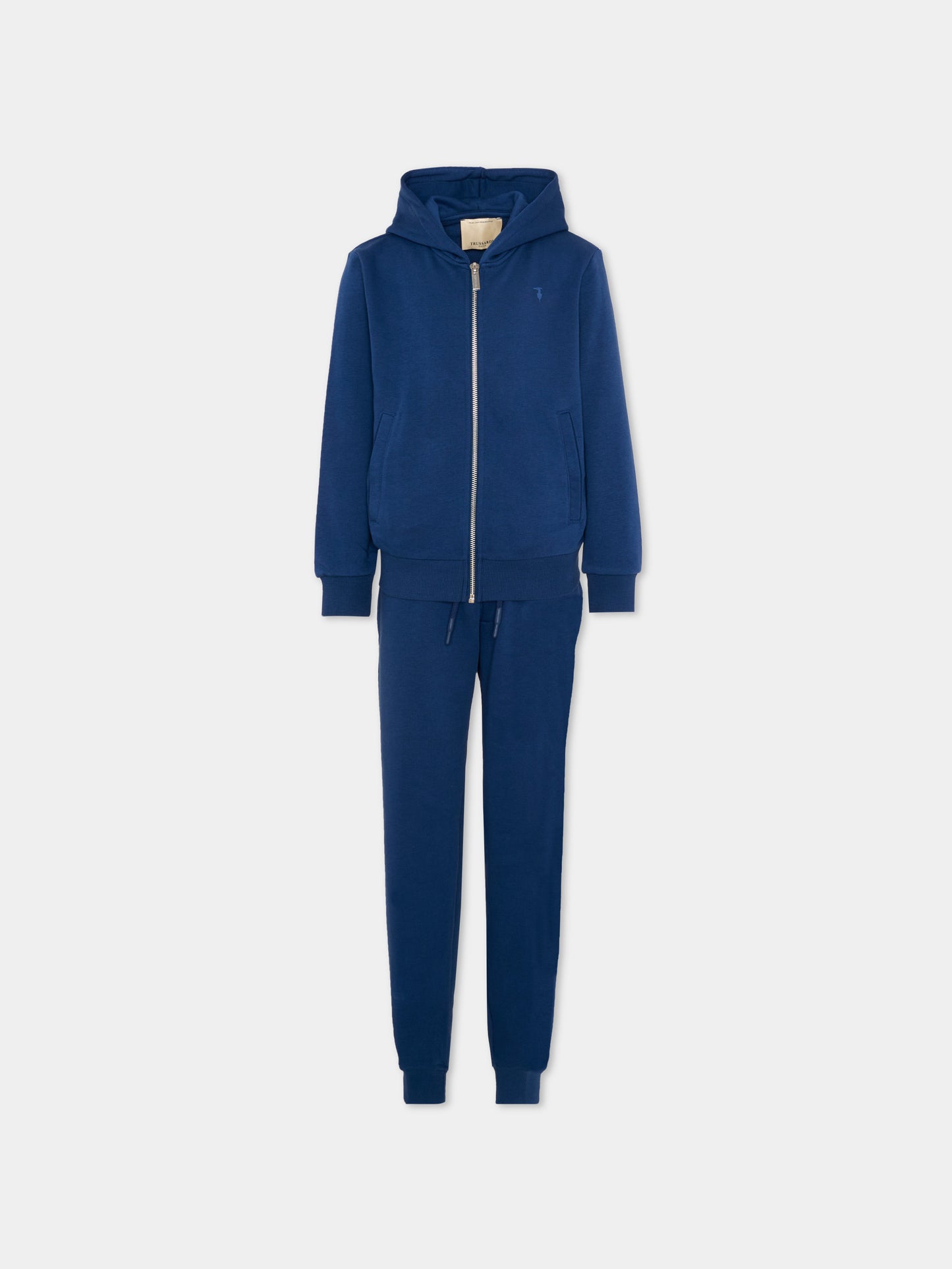 Completo sportivo blu per bambino con logo,Trussardi Junior,TBP26009CF BLUE ESTATE