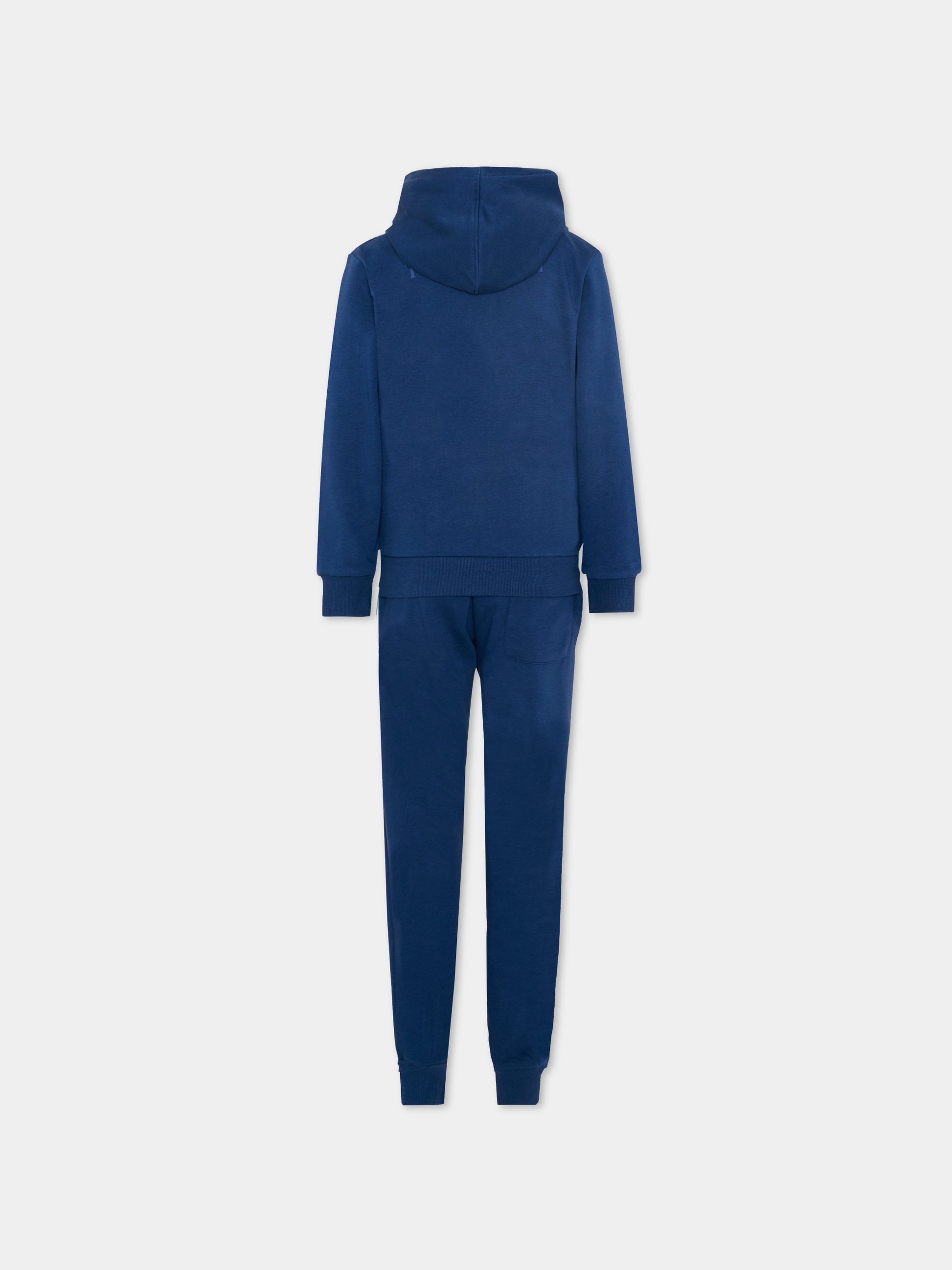 Completo sportivo blu per bambino con logo,Trussardi Junior,TBP26009CF BLUE ESTATE