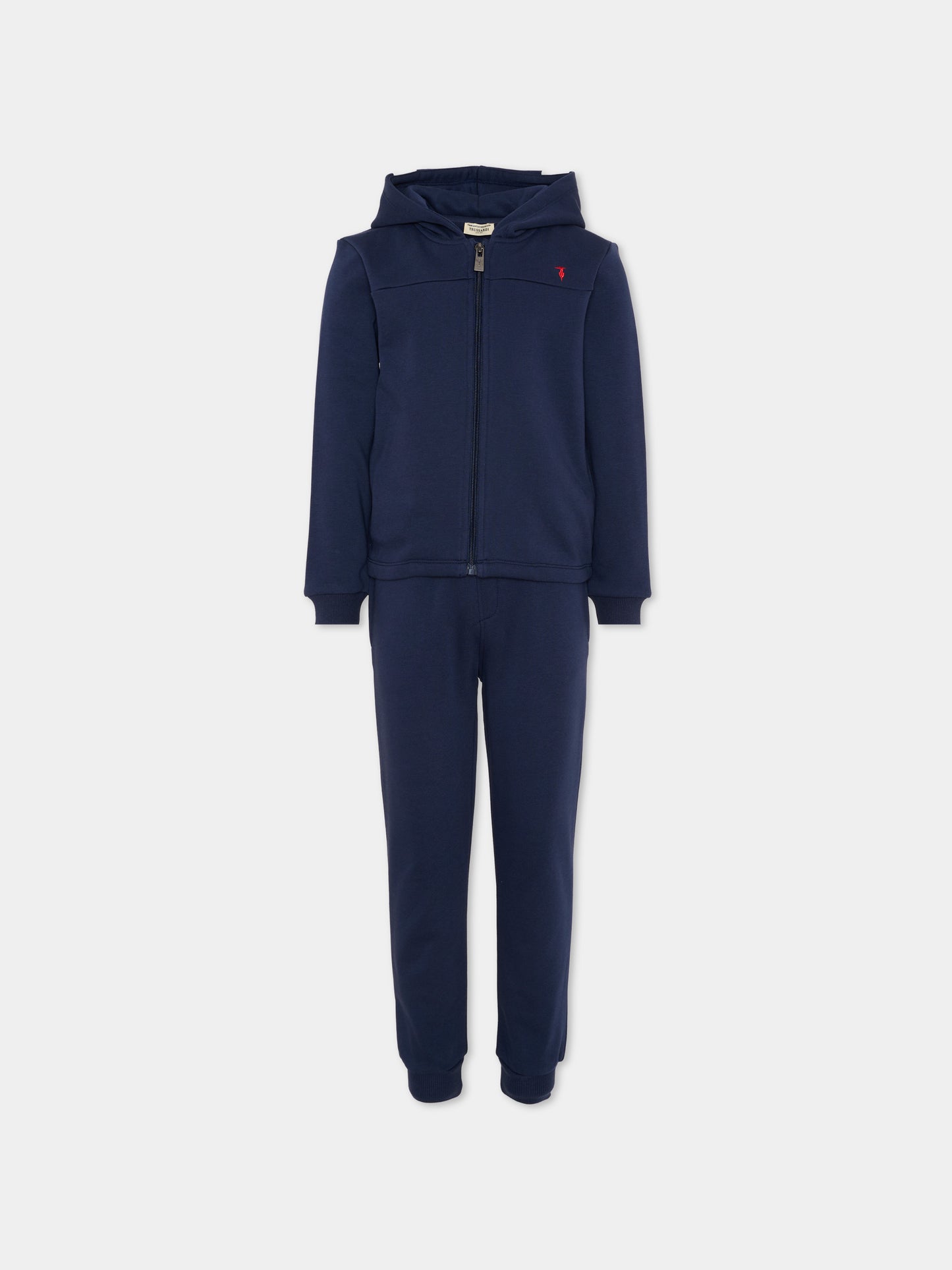 Completo sportivo blu per bambino con logo,Trussardi Junior,TIP26100CF BLUE ESTATE