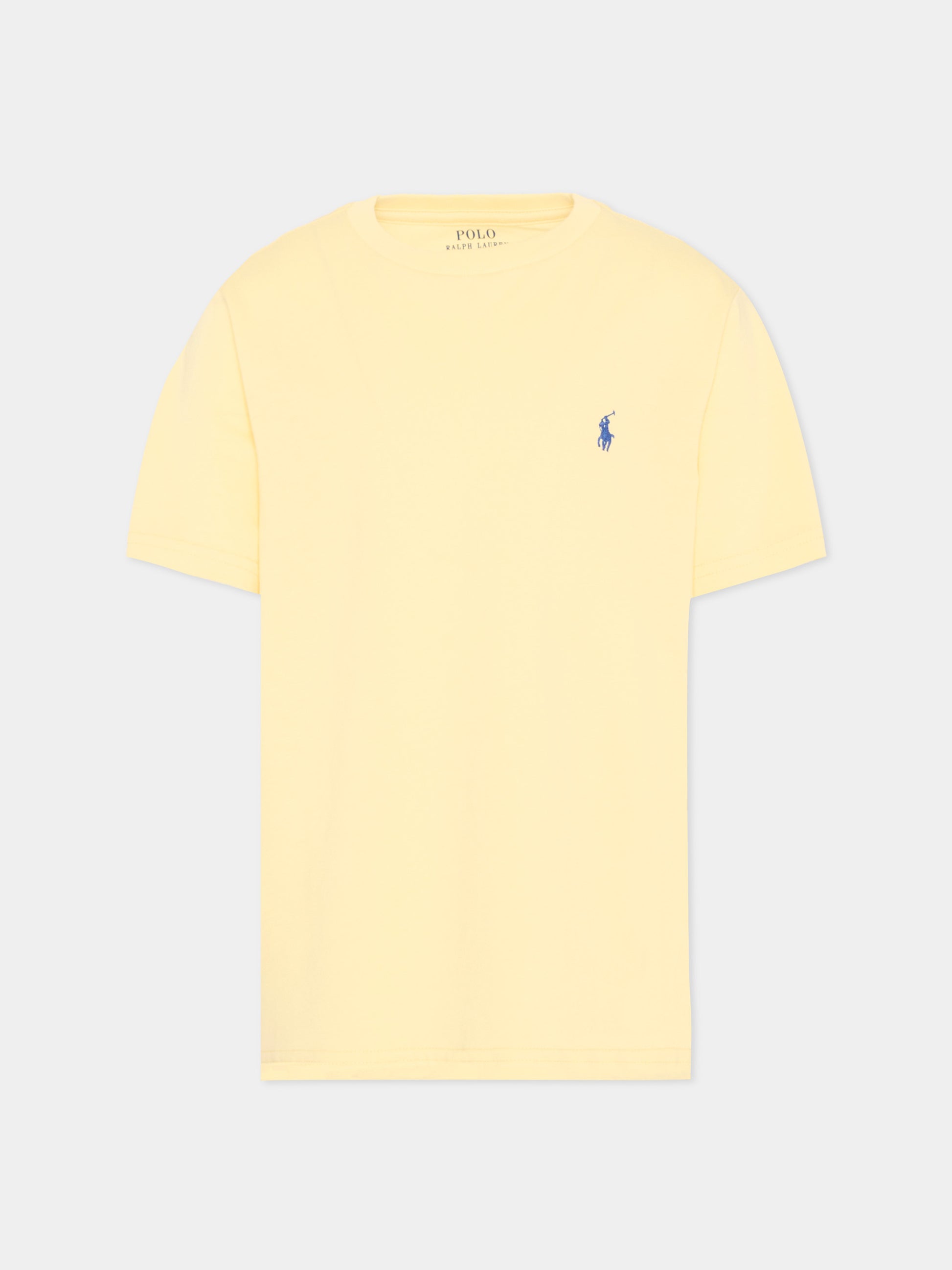 T-shirt gialla per bambini con Polo Pony,Ralph Lauren Kids,832904505