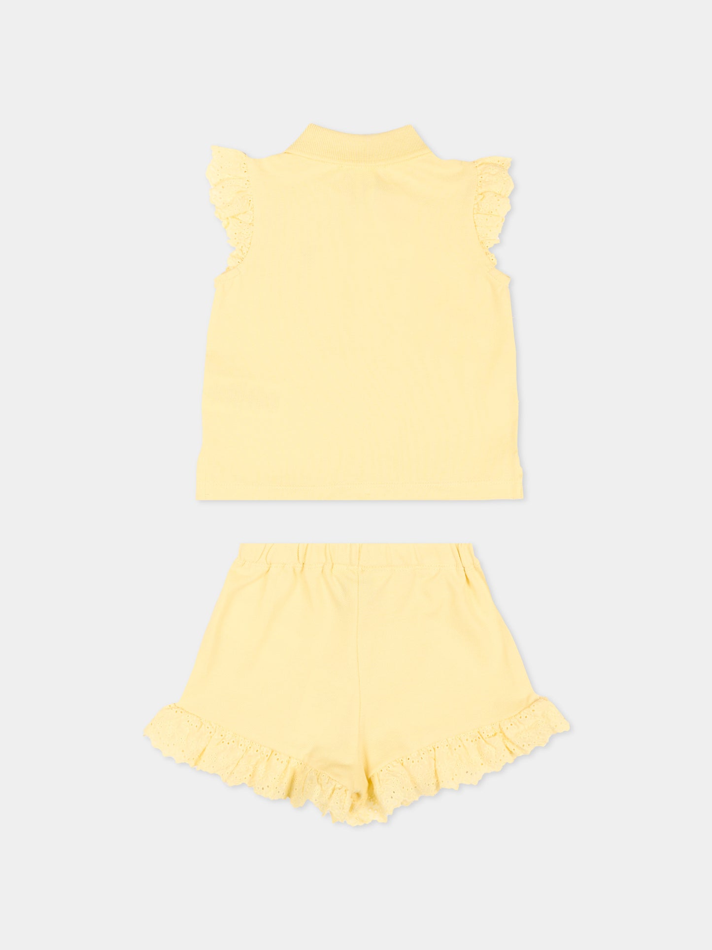 Completo sportivo giallo per neonata,Ralph Lauren Kids,A12829001
