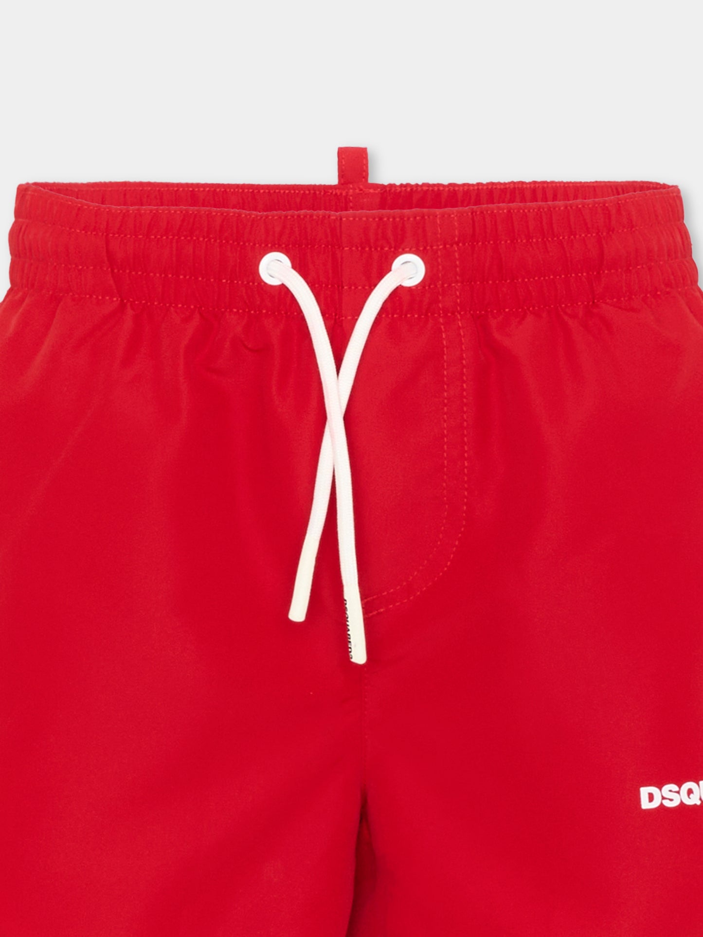 Boxer mare rosso per bambino logo,Dsquared2,DQ3295 D0AH9 DQ401