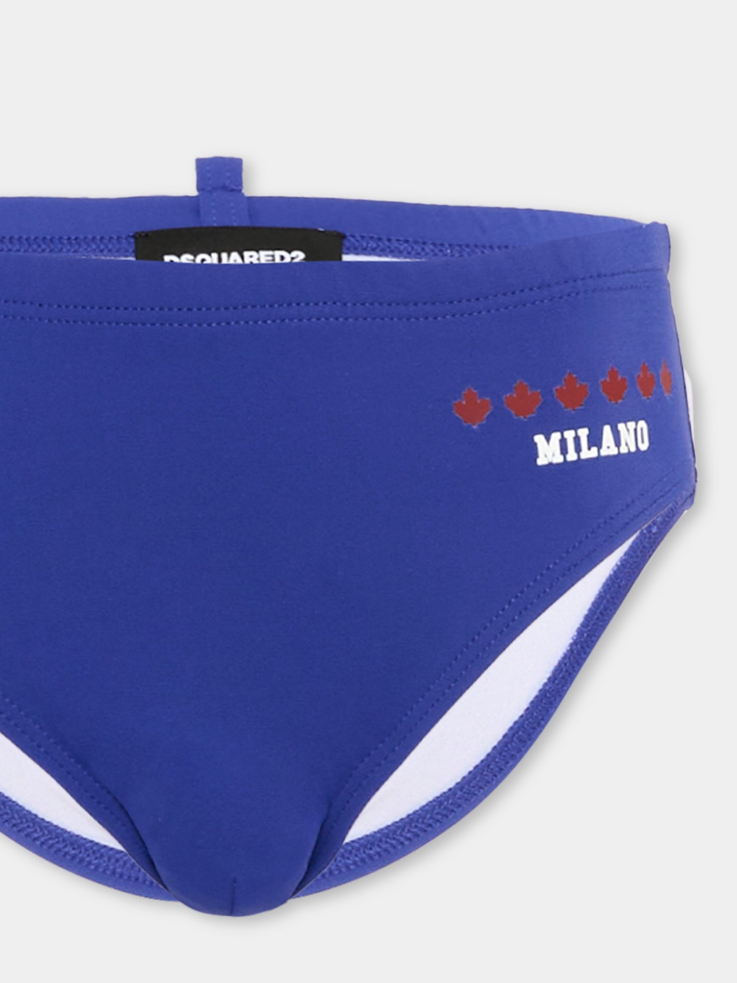 Slip mare blu per bambino con logo,Dsquared2,DQ3359 D000V DQ879