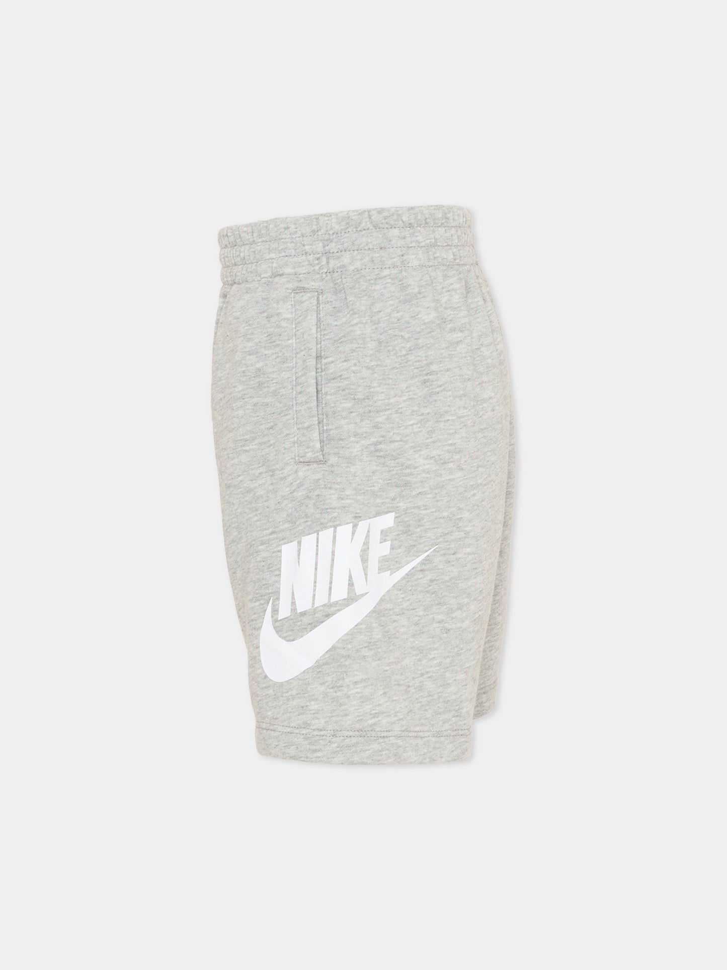 Shorts sportivi grigi per bambini con logo,Nike,86L100 042