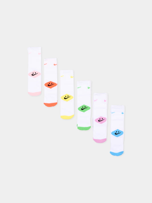 Calzini multicolor per bambini con Swoosh,Nike,BN0996 A0W