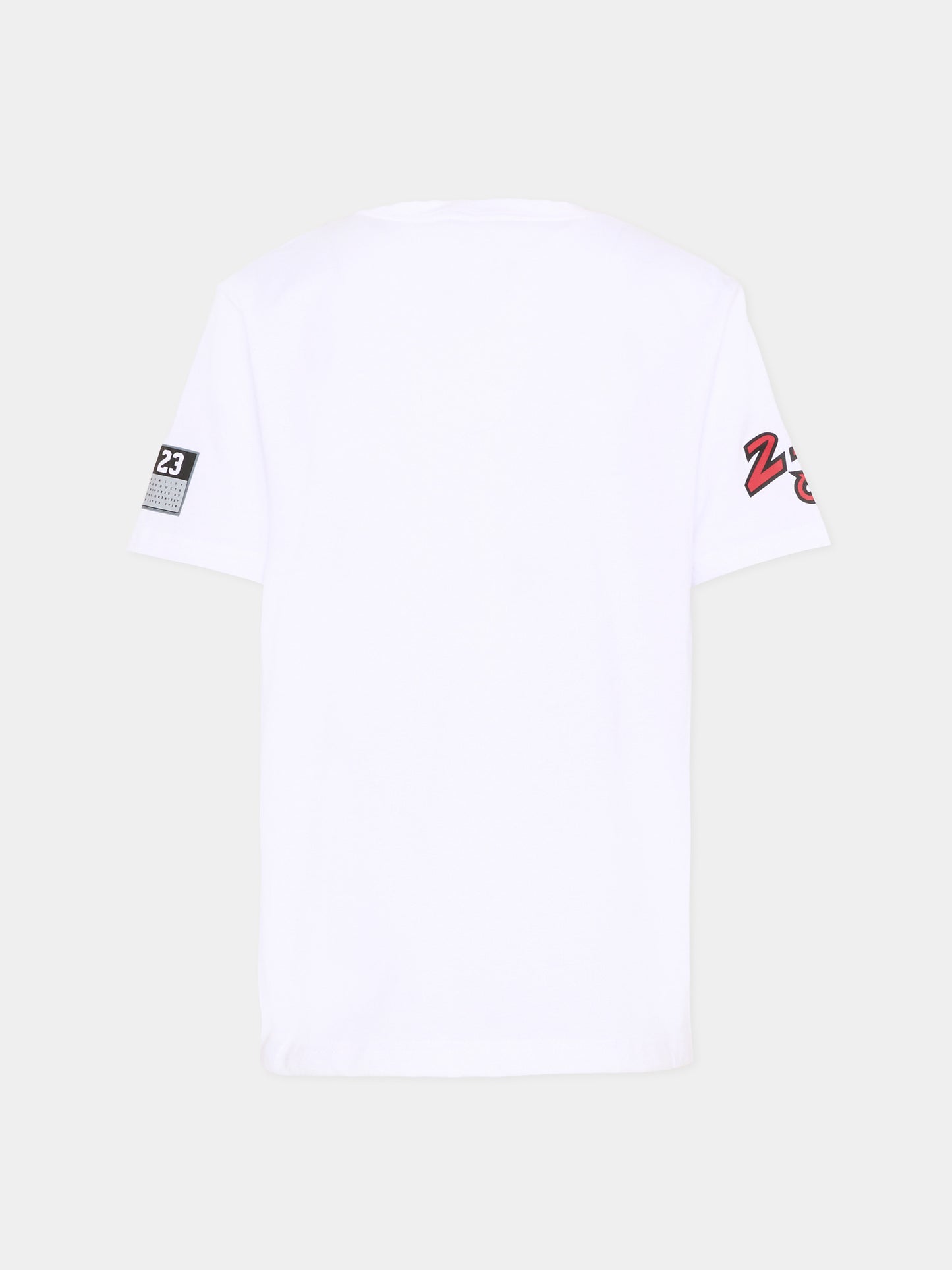T-Shirt bianca per bambino con loghi,Jordan,95F385 001