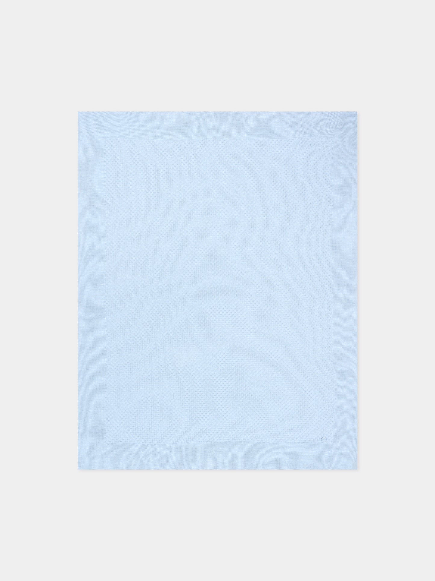 Coperta celeste per neonato in tricot,Paz Rodríguez,031 123414 801 H82