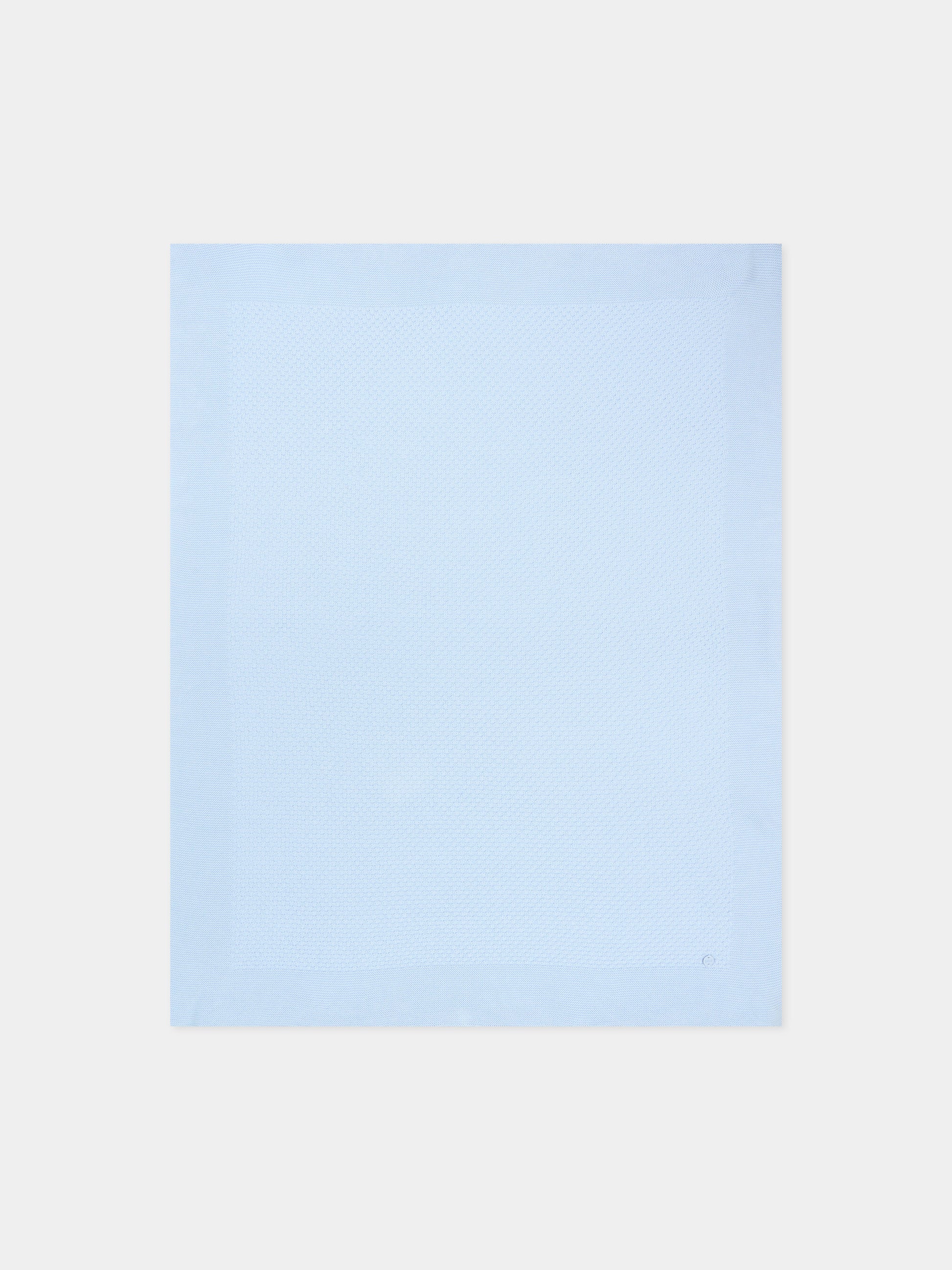 Coperta celeste per neonato in tricot,Paz Rodríguez,031 123414 801 H82