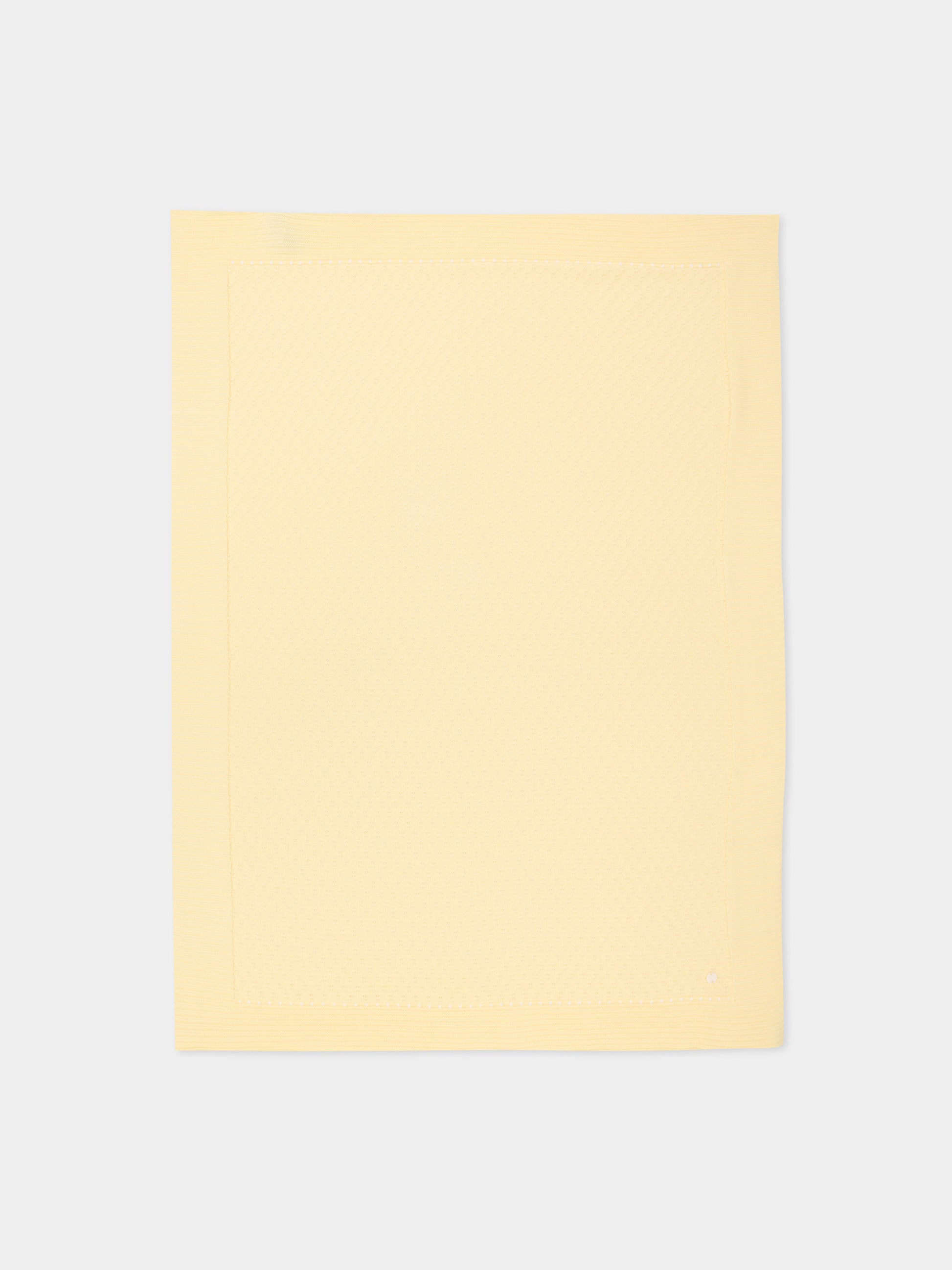 Coperta gialla in tricot per neonati,Paz Rodríguez,031 123521 0501 H82