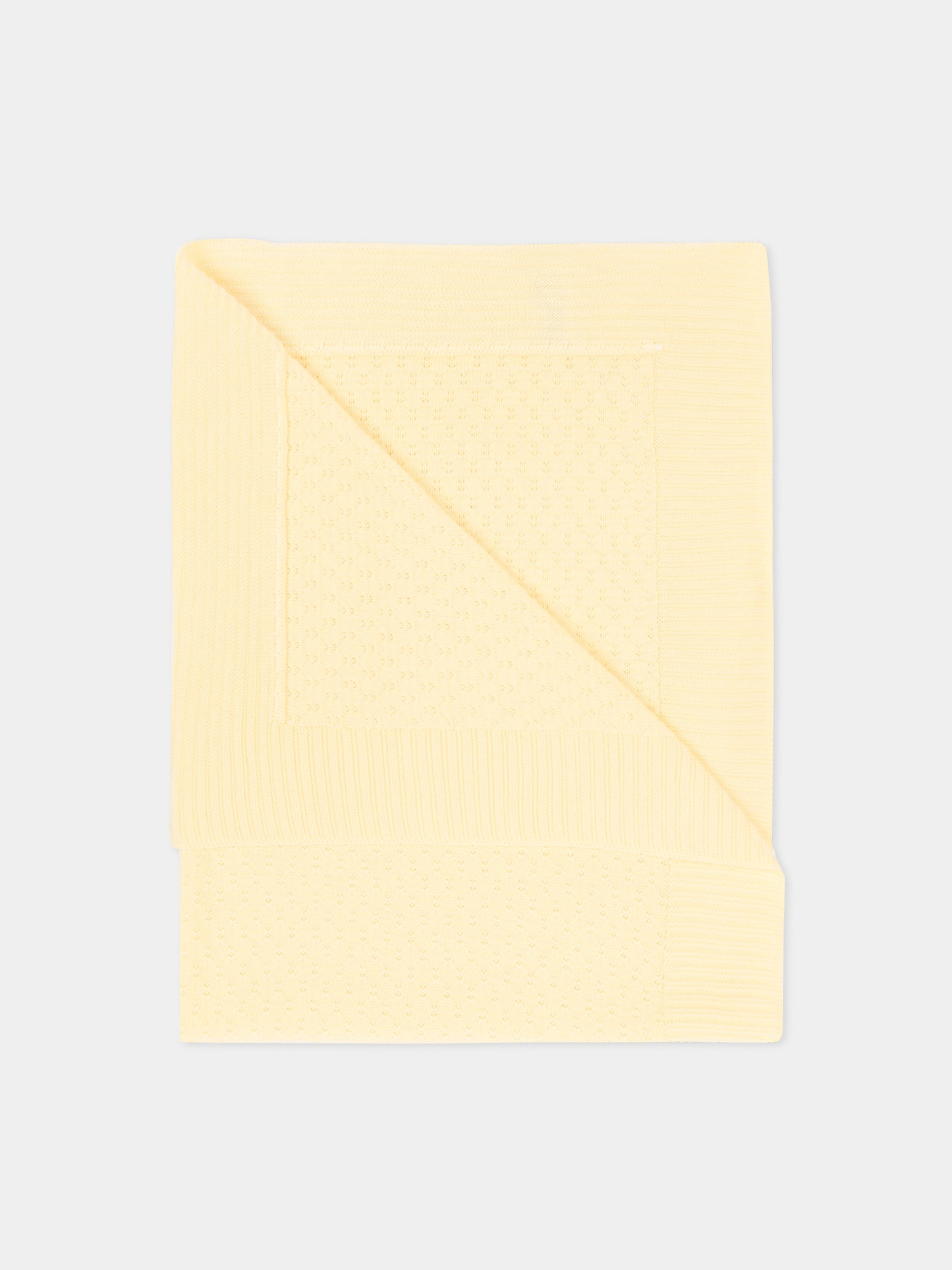 Coperta gialla in tricot per neonati,Paz Rodríguez,031 123521 0501 H82