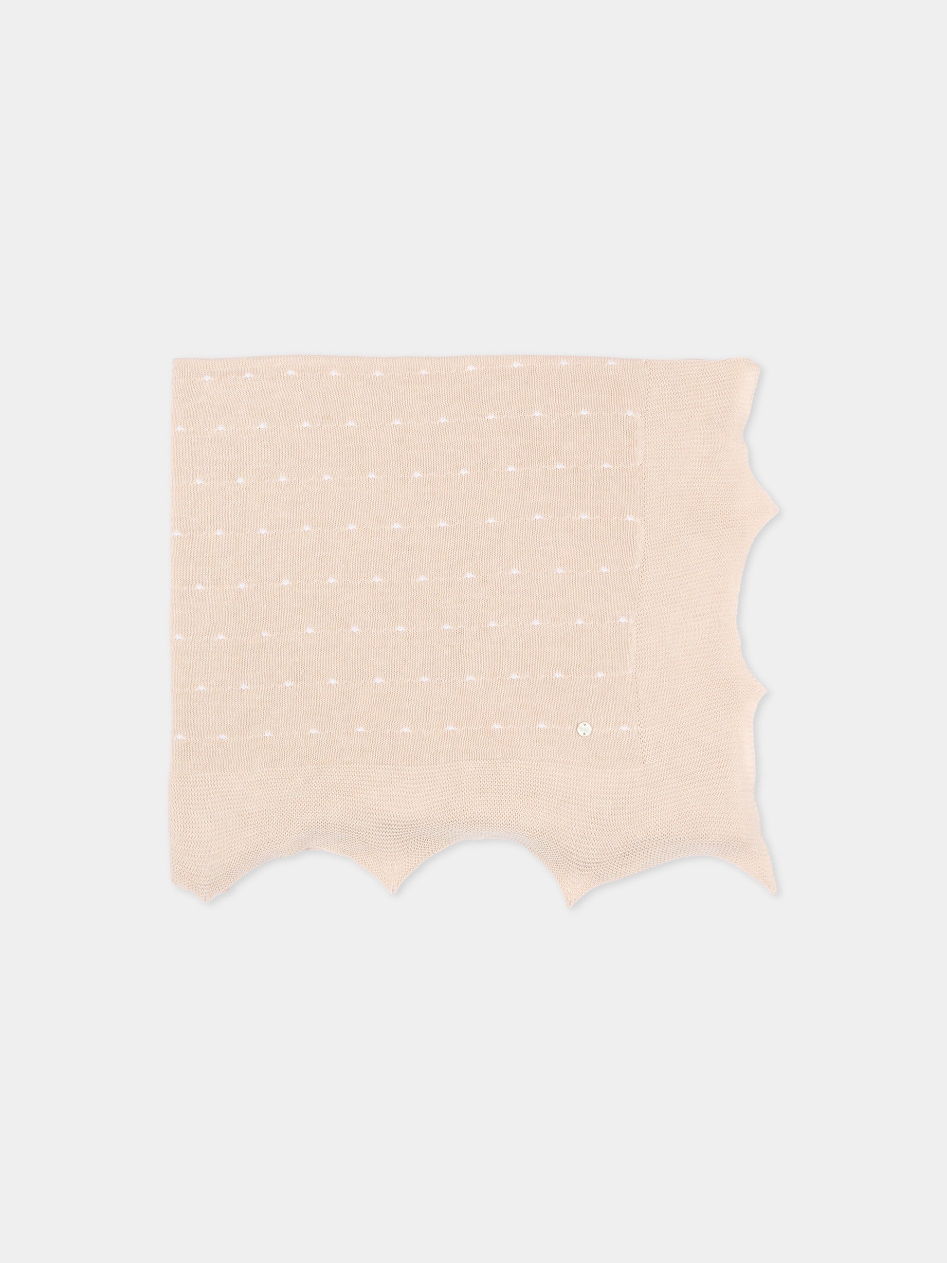 Coperta beige in tricot per neonati,Paz Rodríguez,029 123496 7901 H82