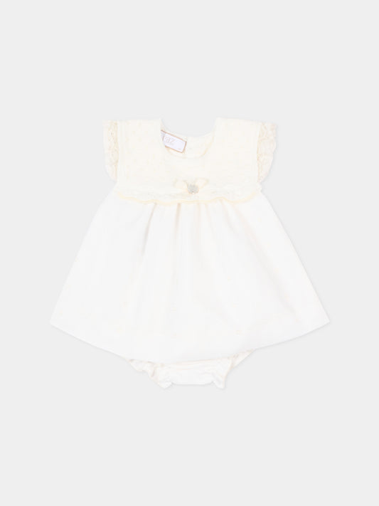 Abito elegante avorio per neonata,Paz Rodríguez,127 123238 6062 H82