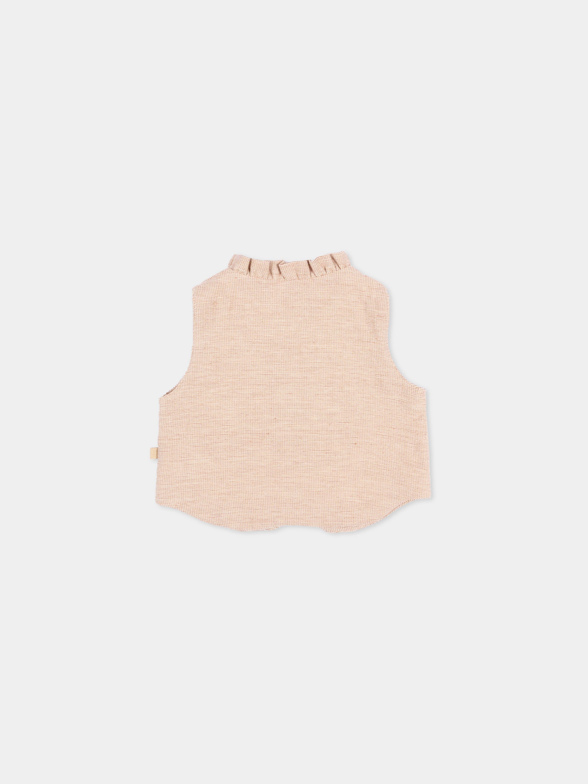 Panciotto marrone per neonata,Bamboom,1107TE00076 CORAL