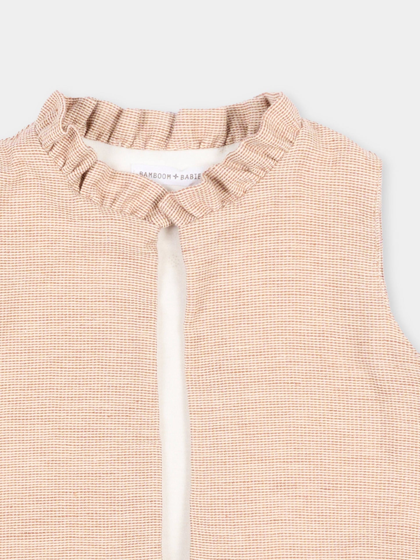 Panciotto marrone per neonata,Bamboom,1107TE00076 CORAL